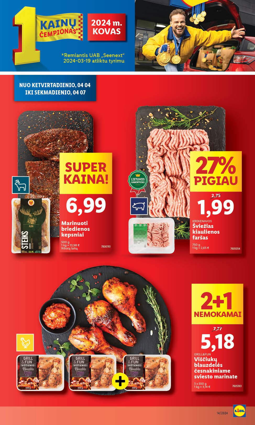 Naujausias LIDL kaininis katalogas 2024.04.01 - 2024.04.07