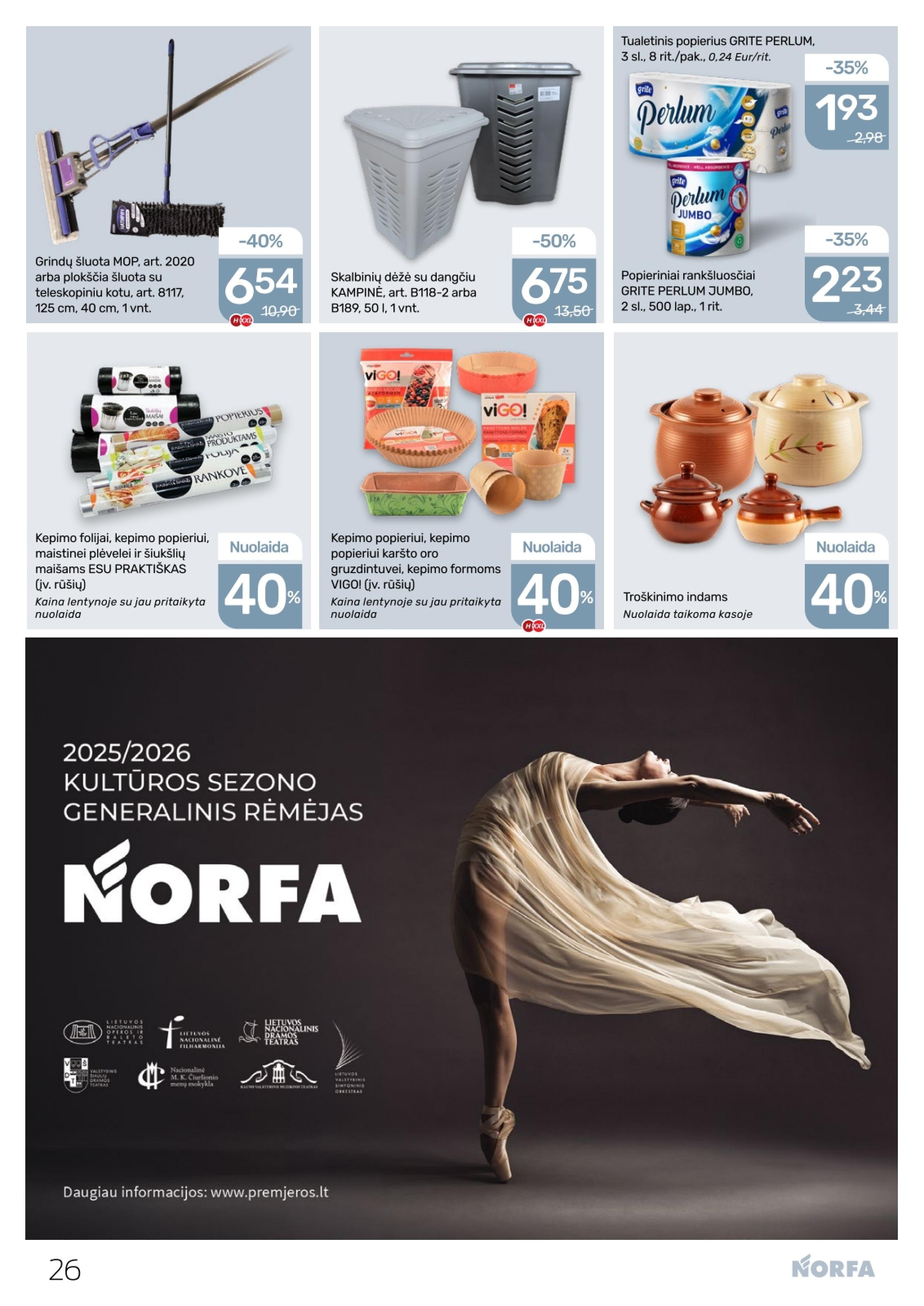 Naujausias NORFA kaininis katalogas 2026.02.05 - 2026.02.18