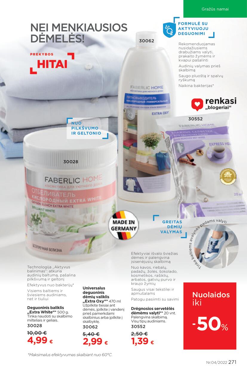 Naujausias FABERLIC katalogas Nr.4 galioja 2022.02.21 - 2022.03.13