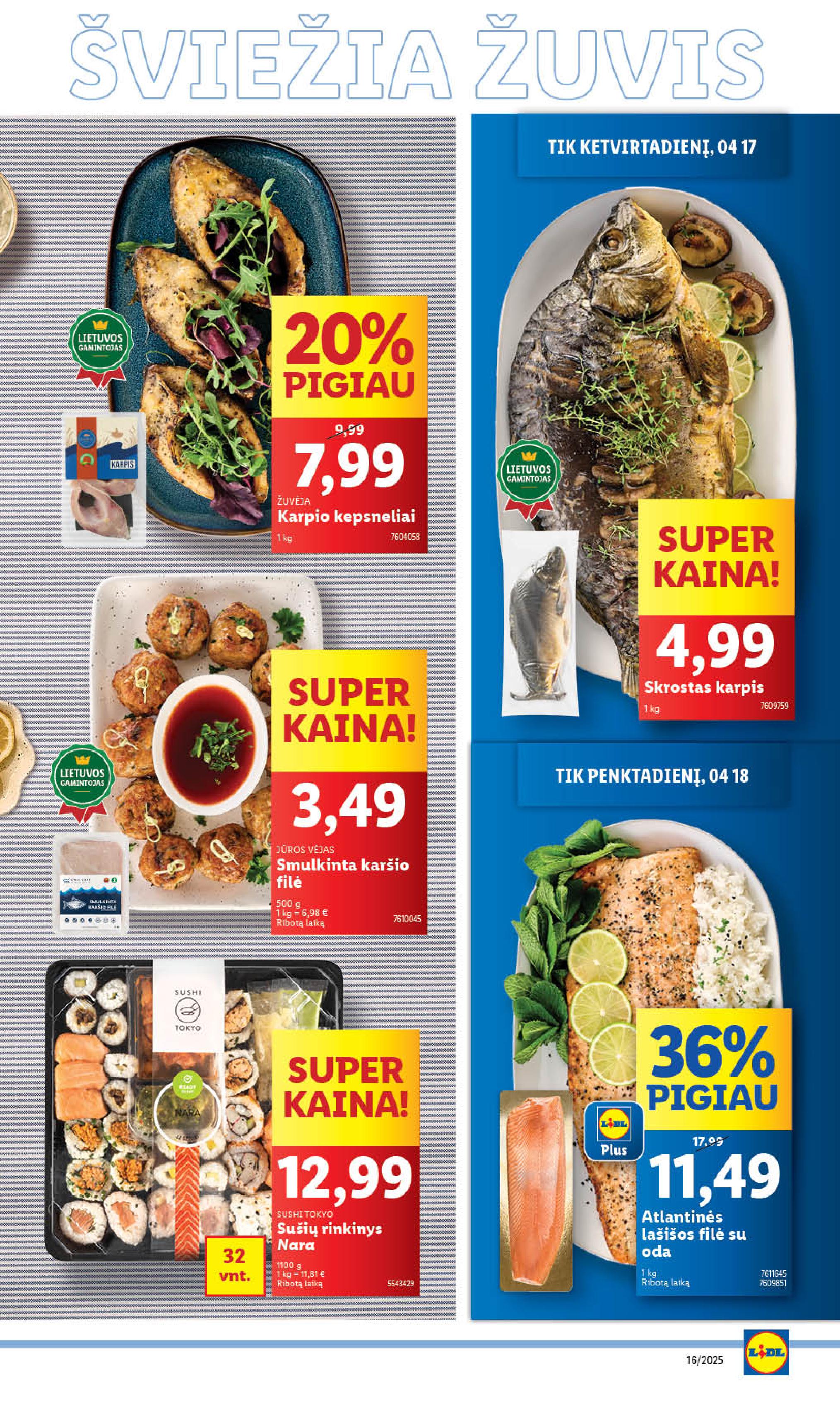 Naujausias LIDL kaininis katalogas 2025.04.14 - 2025.04.19