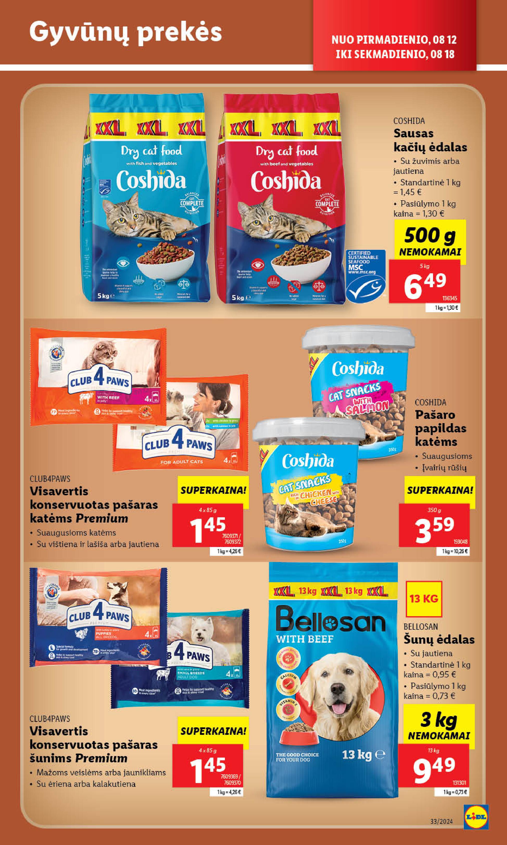 Naujausias LIDL kaininis katalogas 2024.08.12 - 2024.08.18