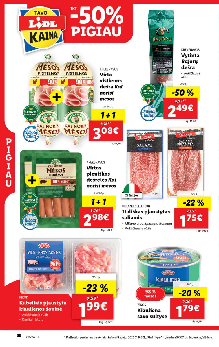 Naujausias LIDL kaininis katalogas 2023.01.23 - 2023.01.29