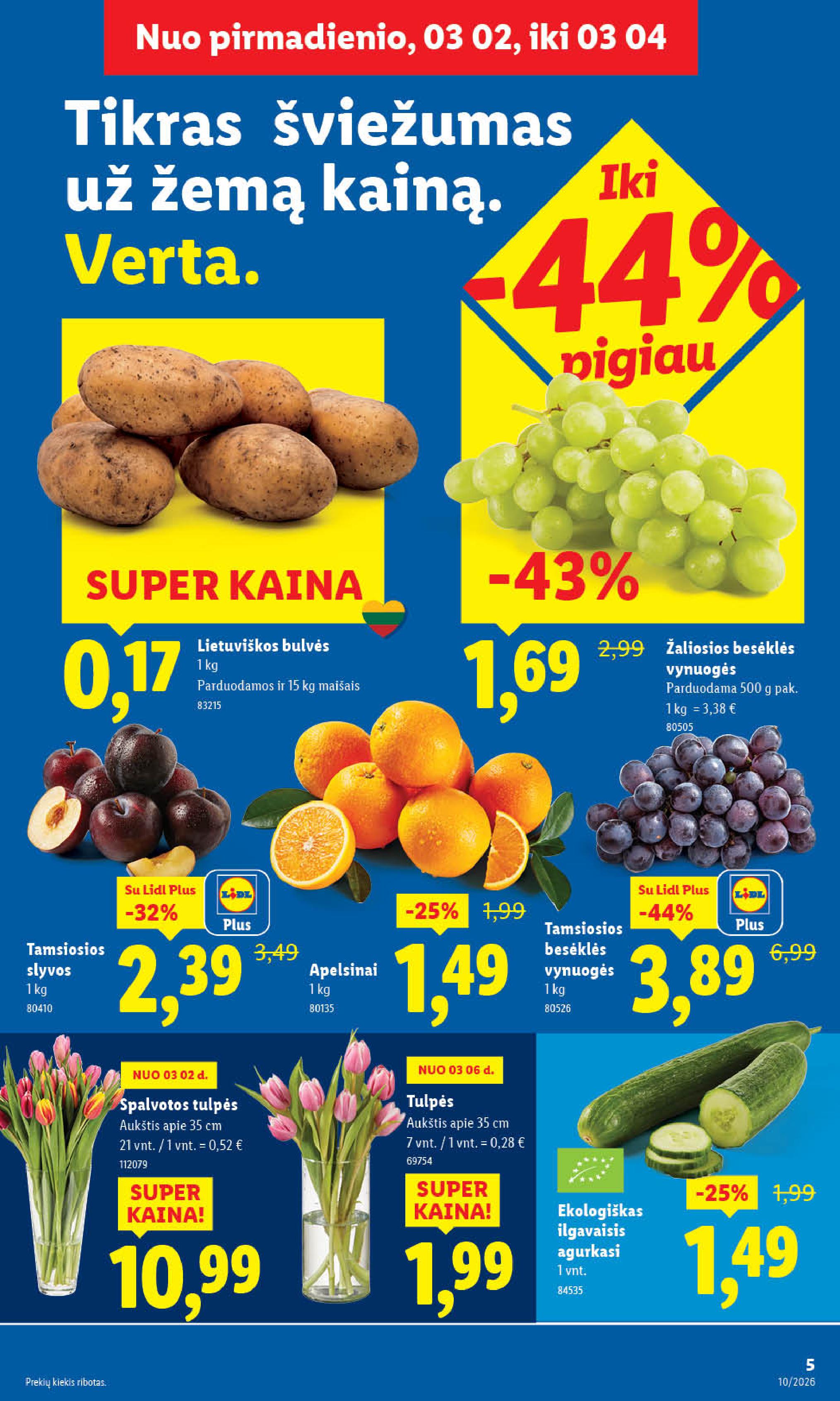 Naujausias LIDL kaininis katalogas 2026.03.02 - 2026.03.08
