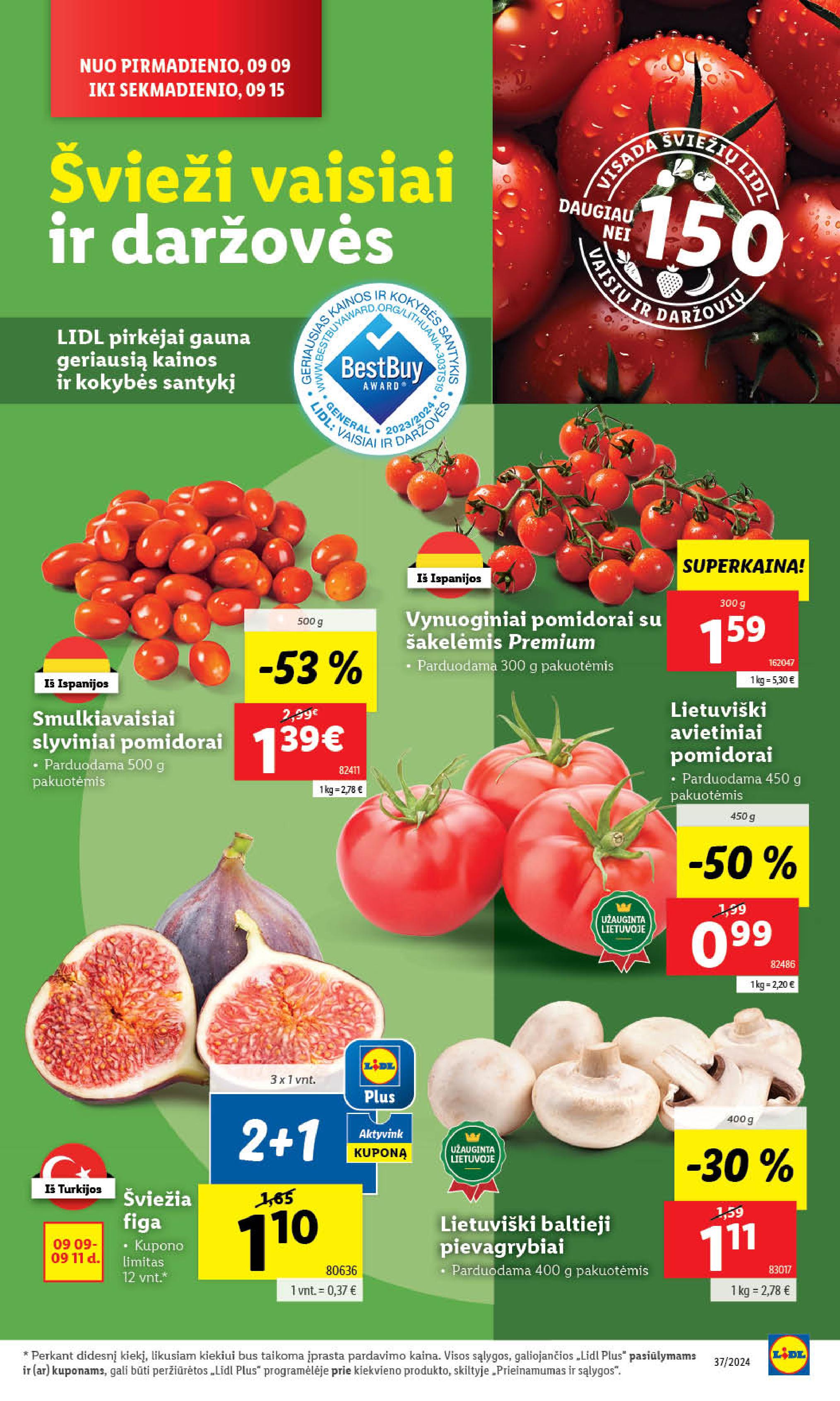 Naujausias LIDL kaininis katalogas 2024.09.09 - 2024.09.15