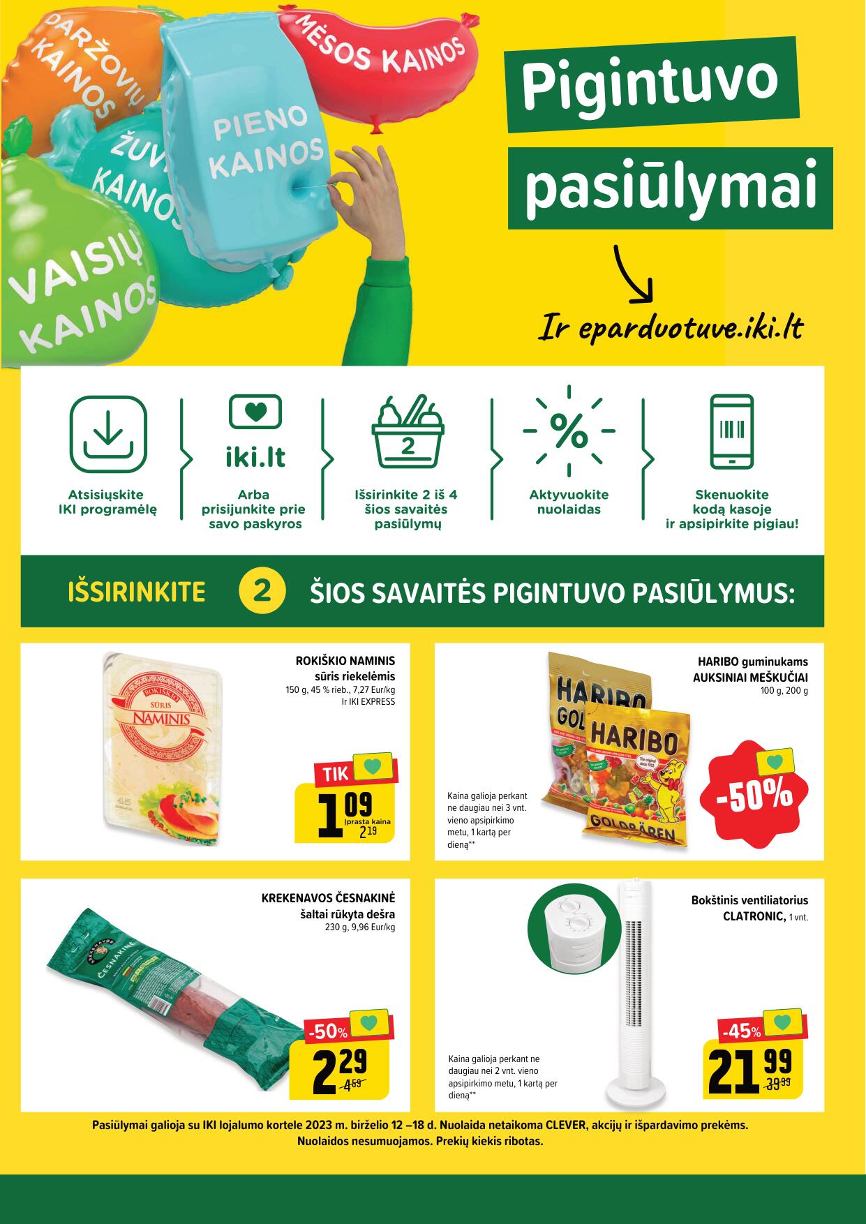 Naujausias IKI kaininis katalogas 2023.06.12 - 2023.06.18