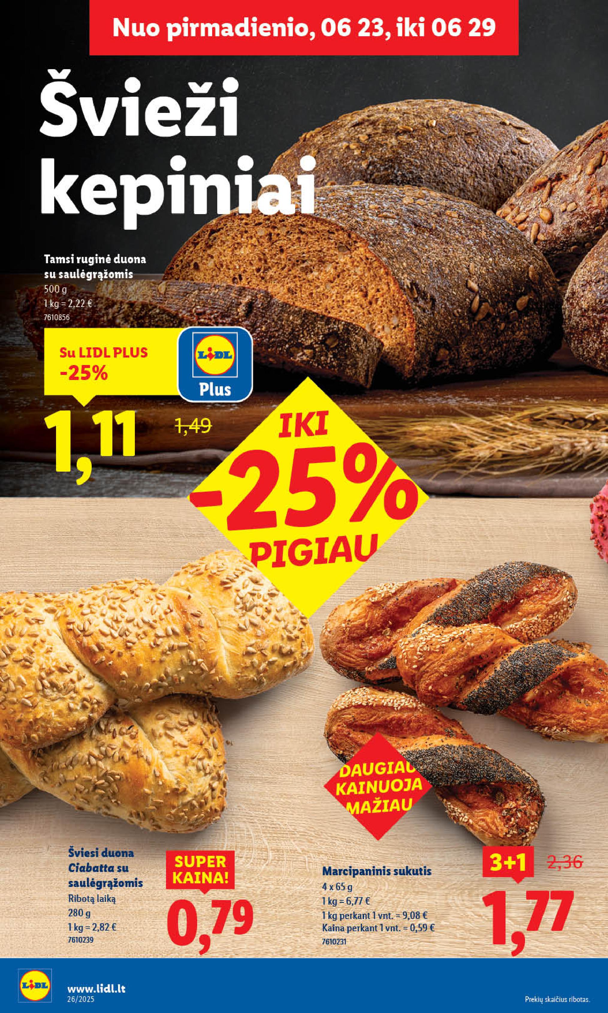 Naujausias LIDL kaininis katalogas 2025.06.23 - 2025.06.29