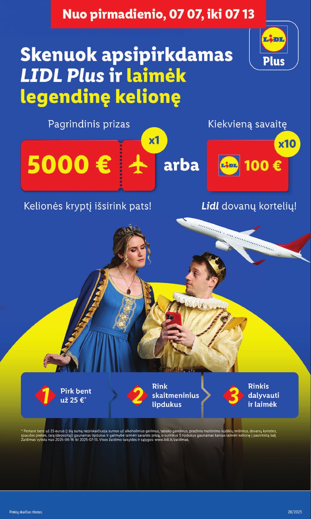 LIDL maisto prekių leidinukas nuo ketvirtadienio 2025.07.10 iki 2025.07.13