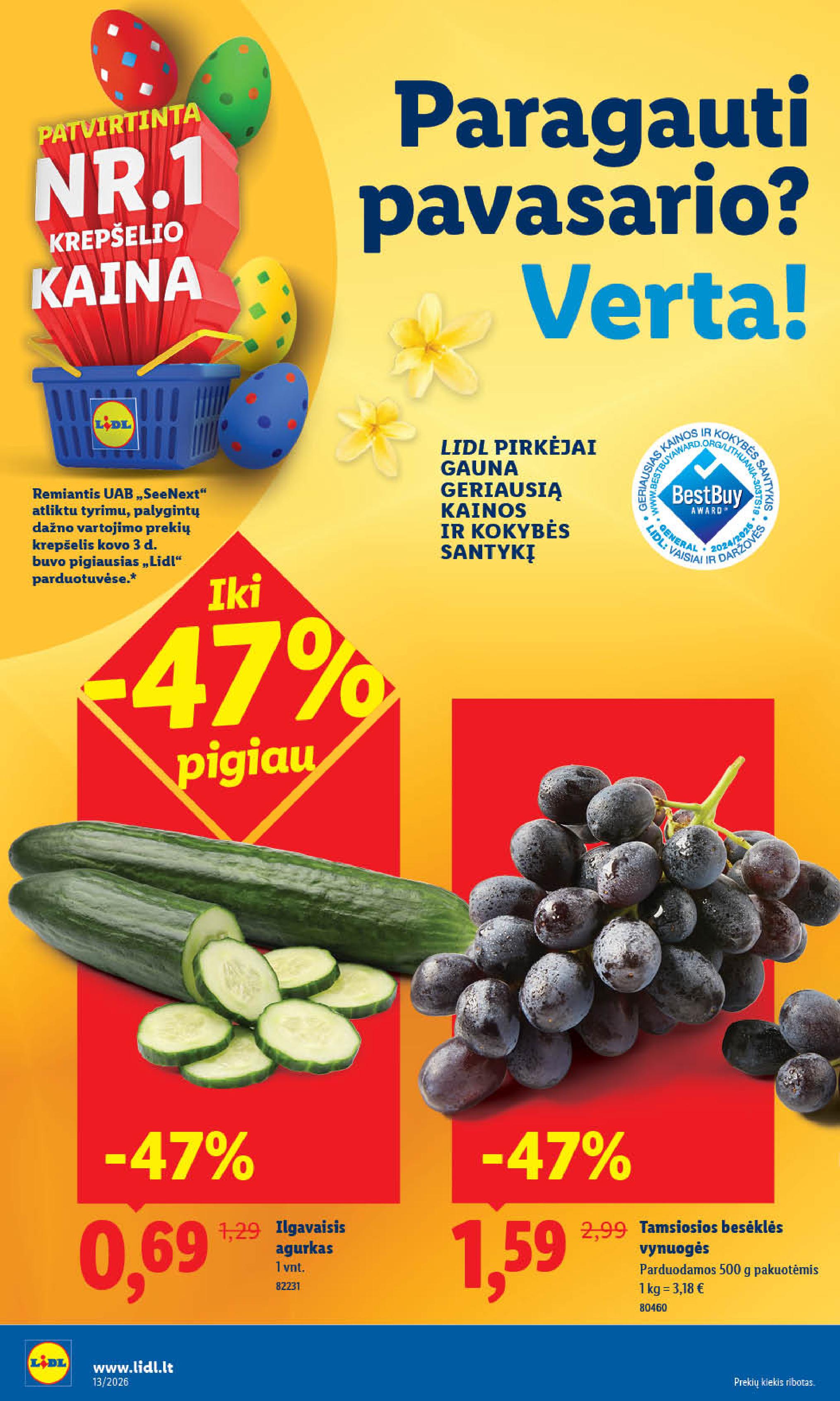 Naujausias LIDL kaininis katalogas 2026.03.23 - 2026.03.29