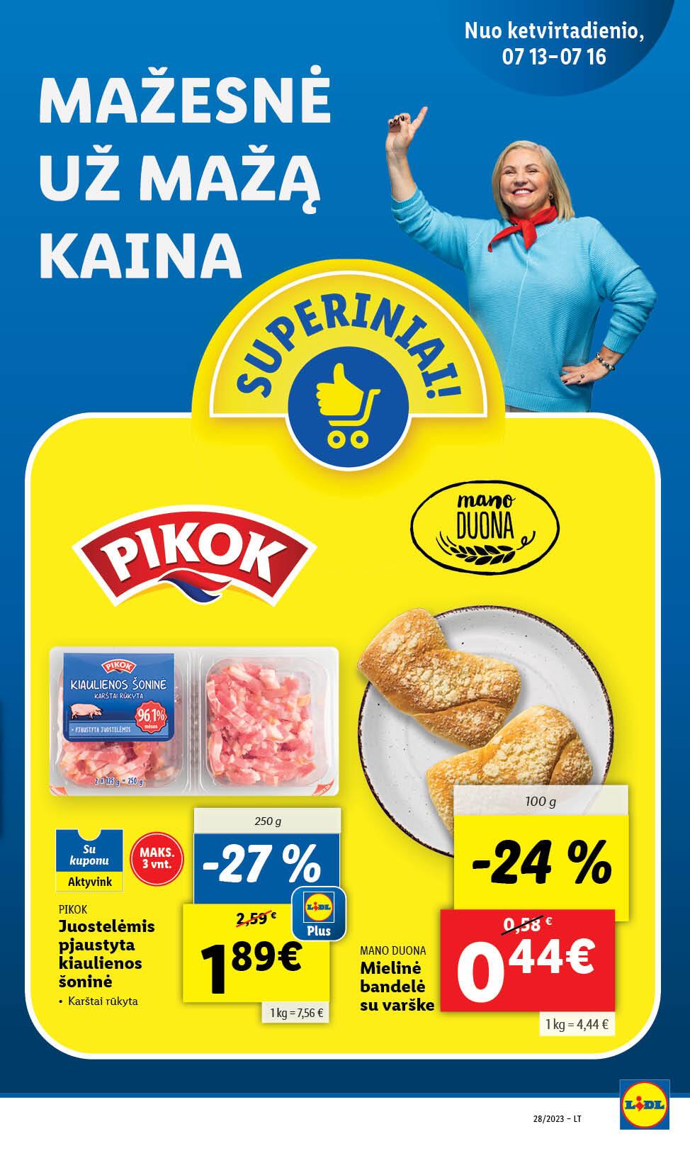 Naujausias LIDL kaininis katalogas 2023.07.10 - 2023.07.16