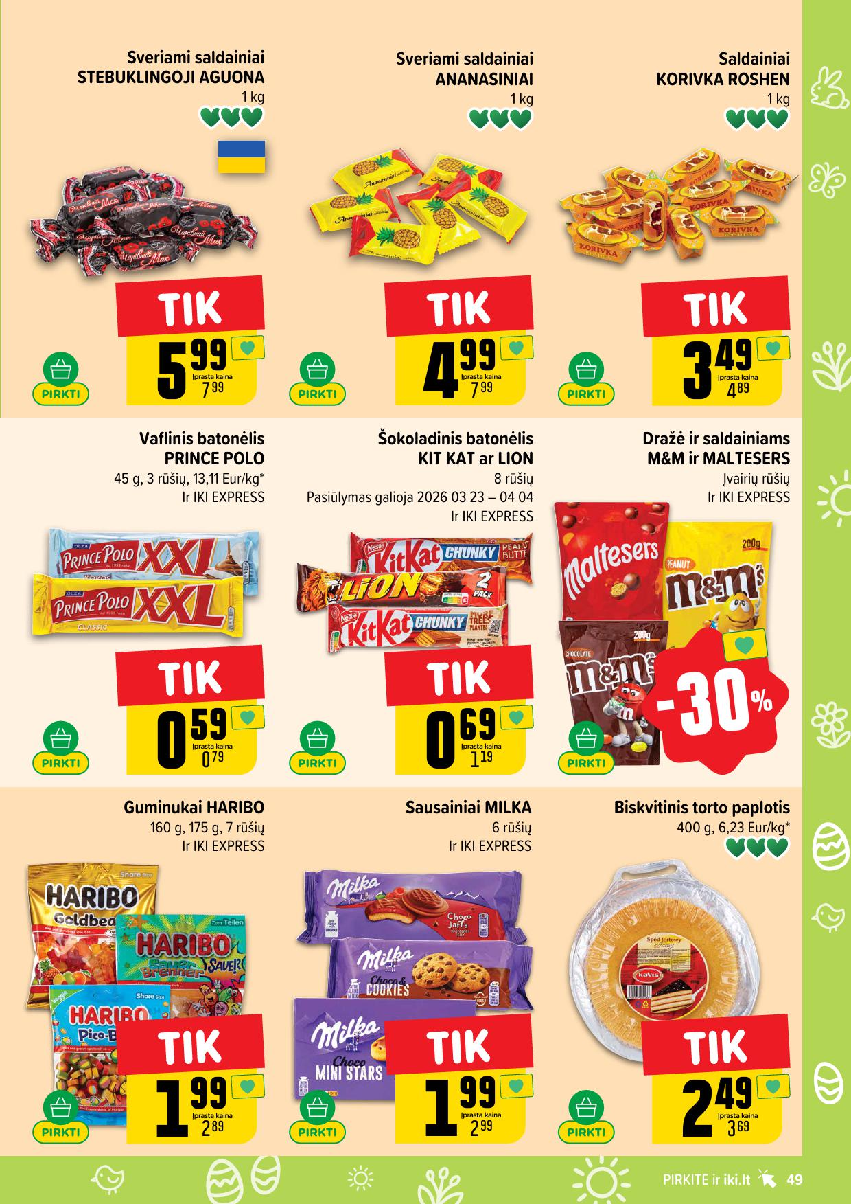 Naujausias IKI kaininis katalogas 2026.03.30 - 2026.04.04