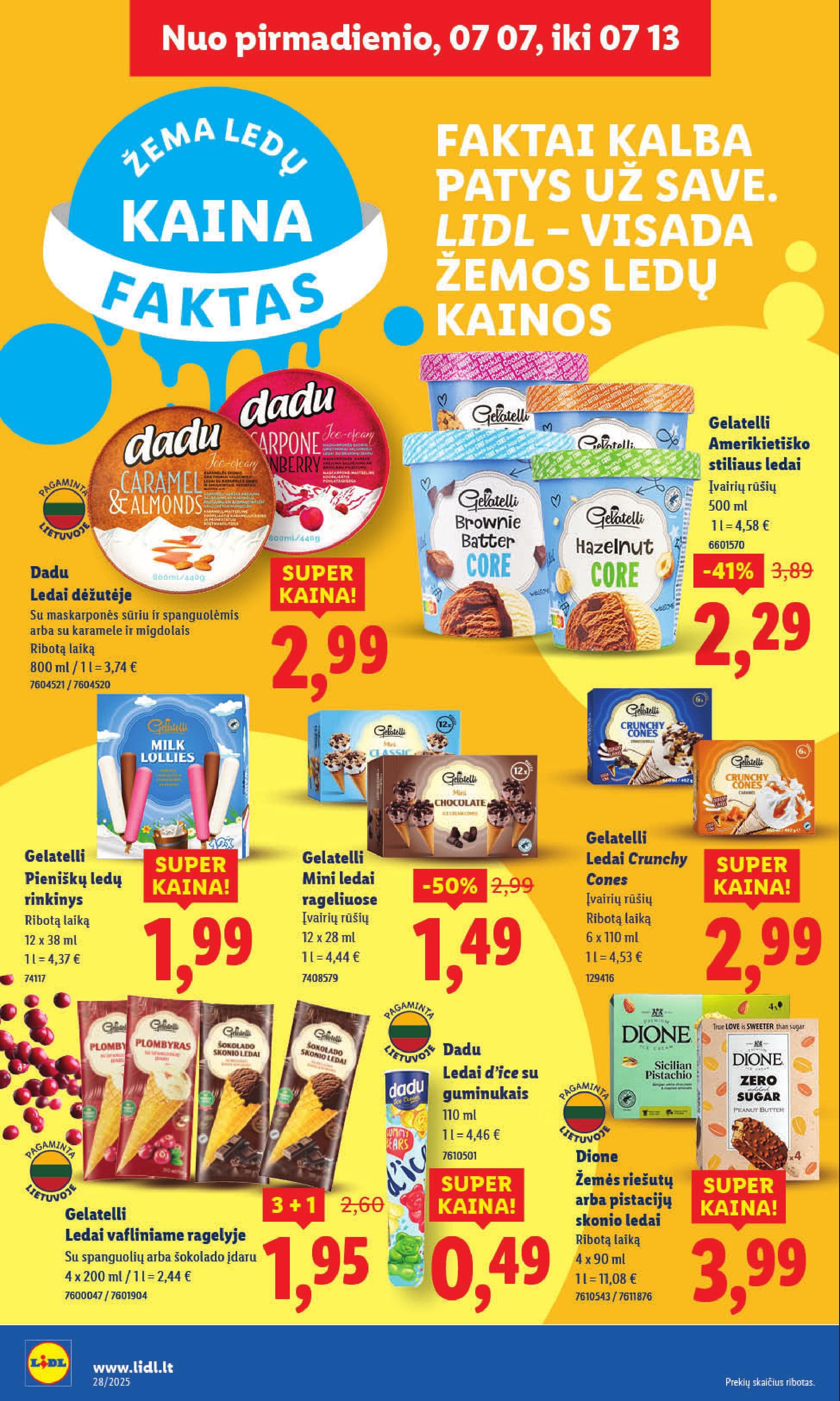 Naujausias LIDL kaininis katalogas 2025.07.07 - 2025.07.13