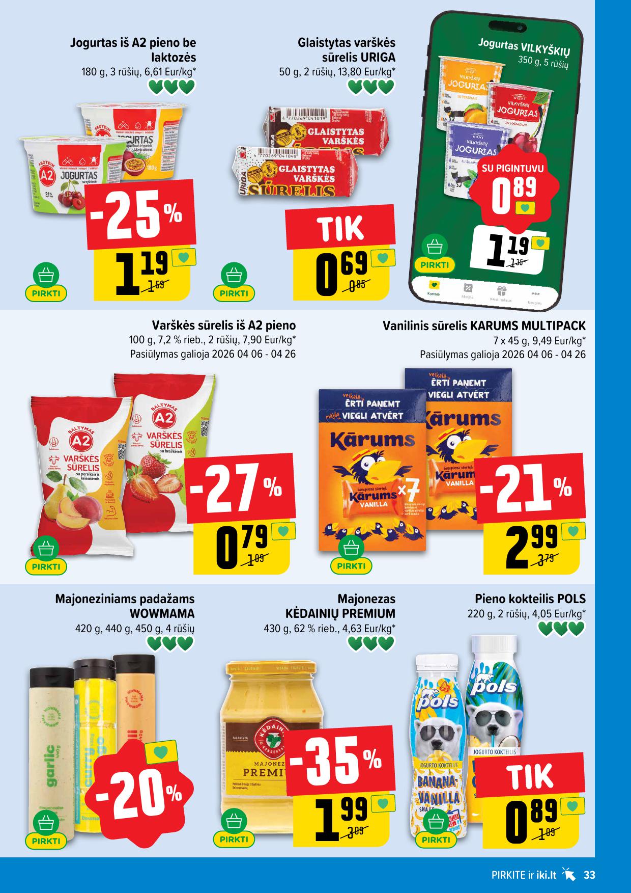 Naujausias IKI kaininis katalogas 2026.04.13 - 2026.04.19