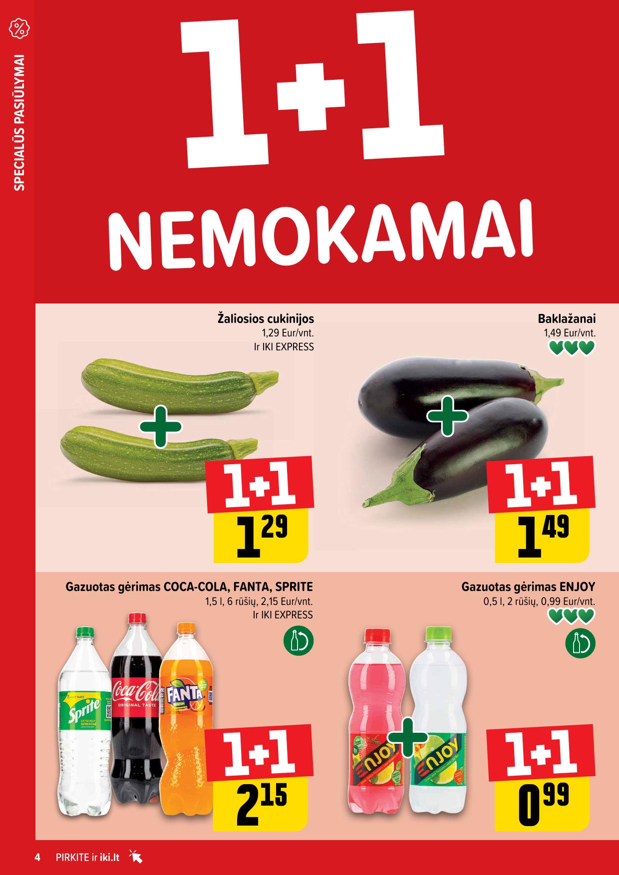 IKI akcijų leidinukas "Daugiau yra pigiau 1+1 nemokamai" 2025.07.14 - 2025.07.20