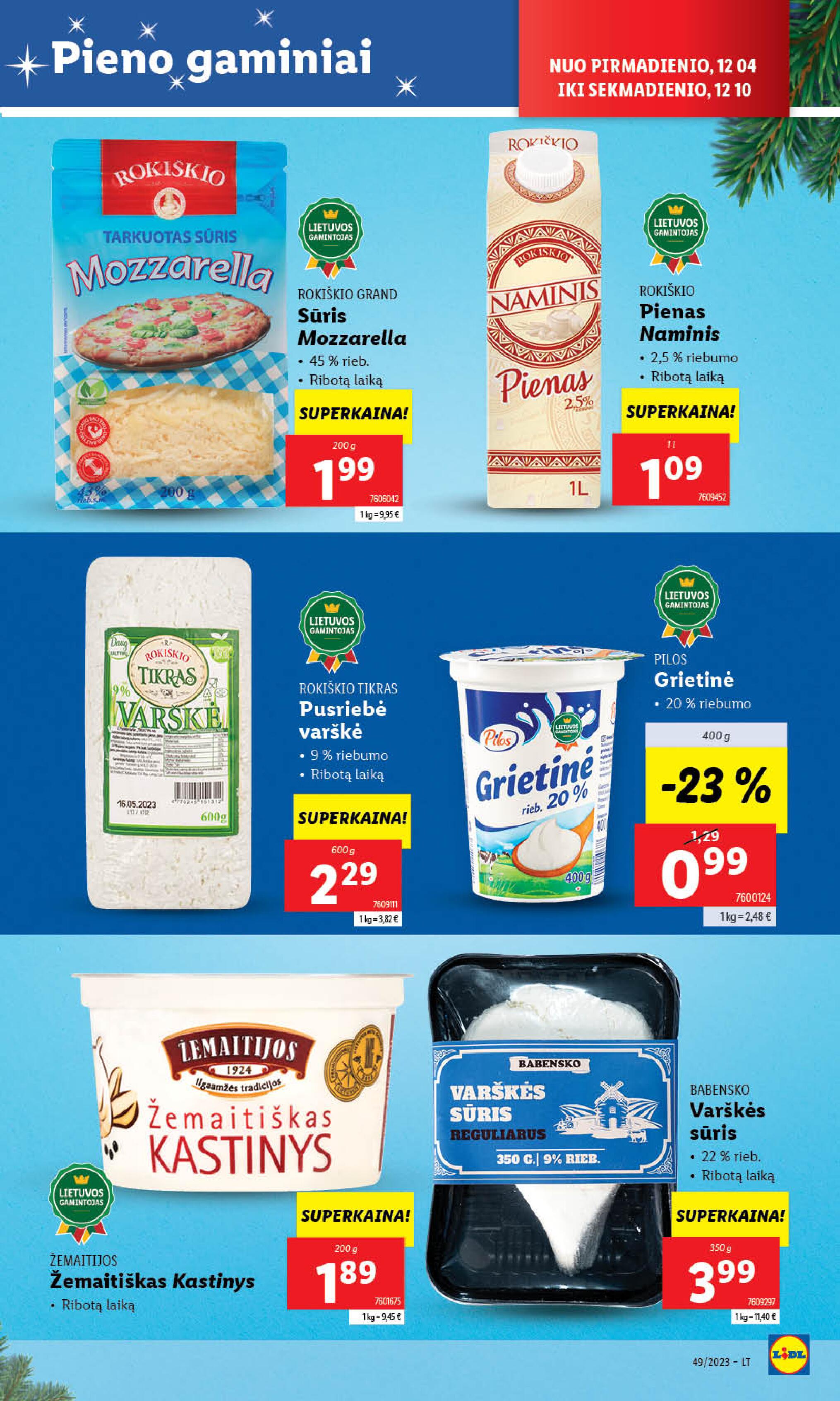 Naujausias LIDL kaininis katalogas 2023.12.04 - 2023.12.10