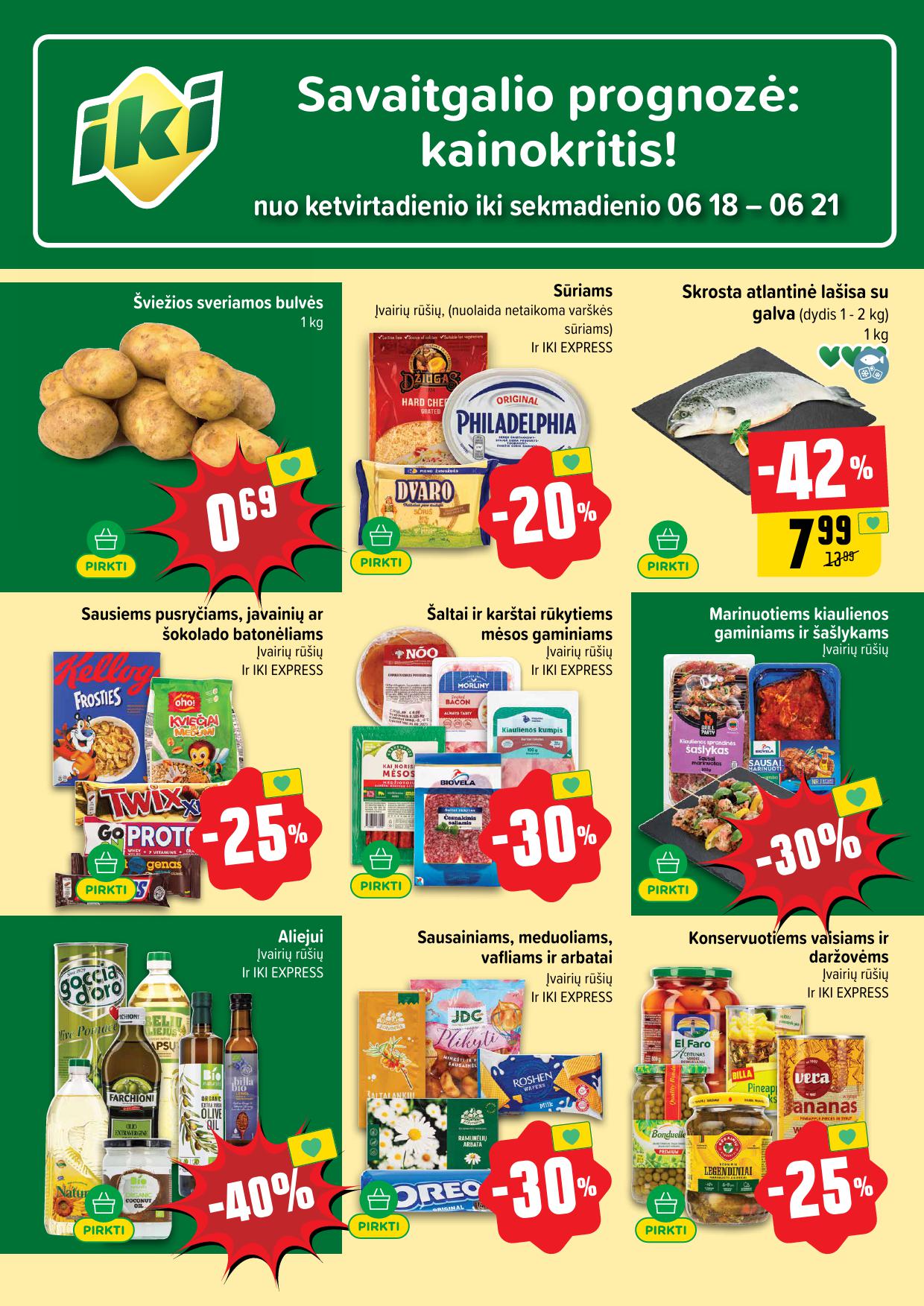Naujausias IKI kaininis katalogas 2026.06.15 - 2026.06.21