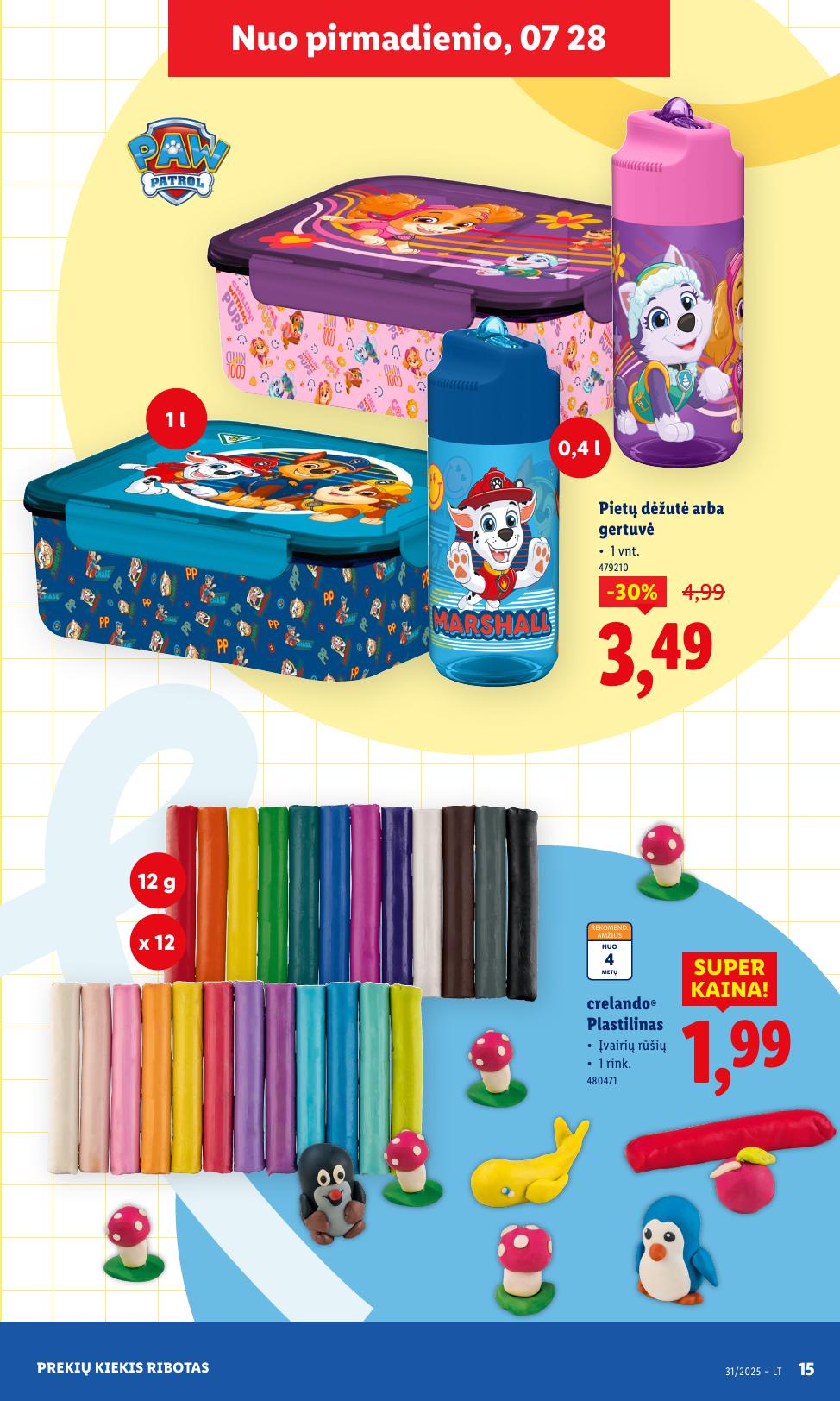 LIDL ne maisto prekių leidinys 2025.07.28 - 2025.08.03