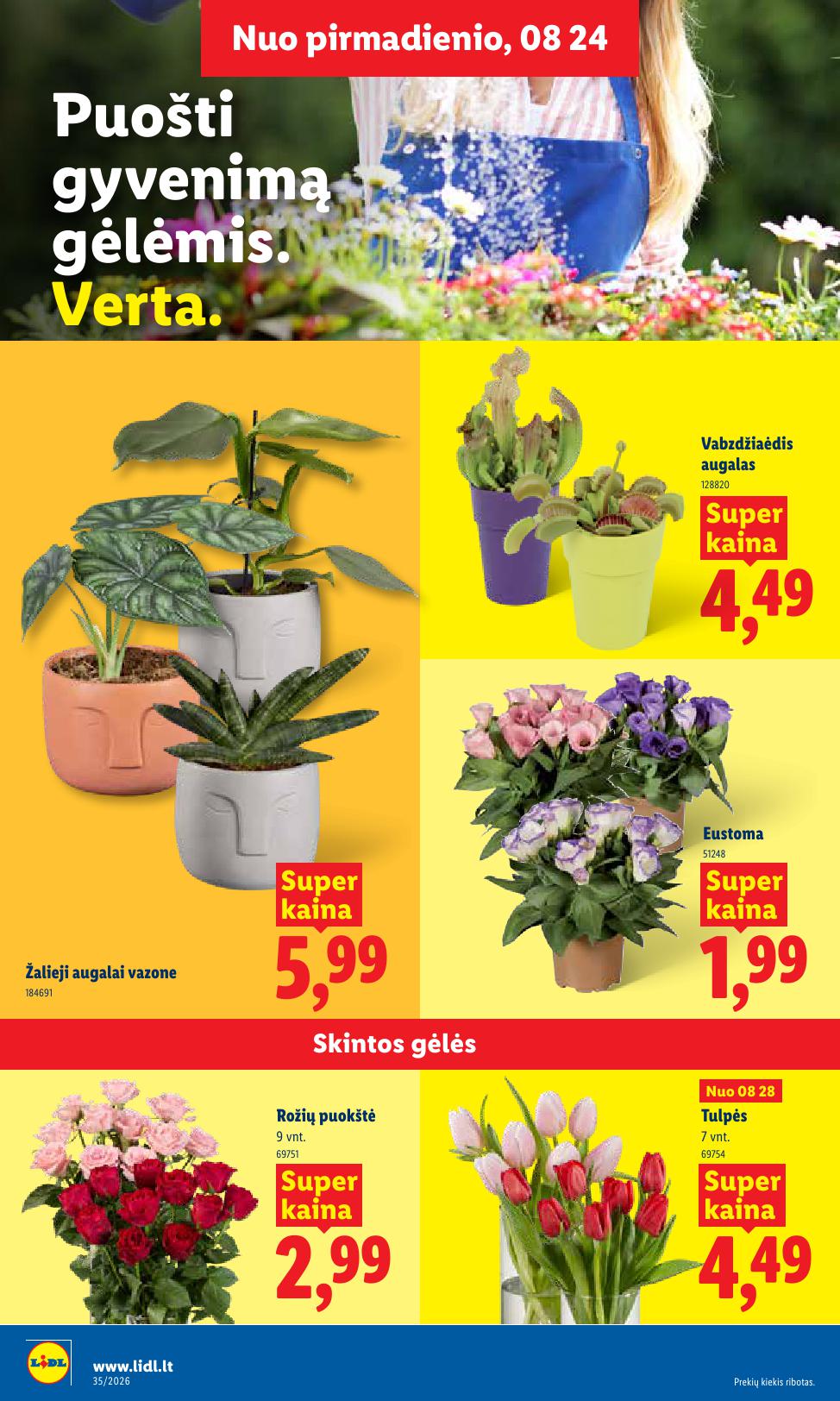 LIDL akcijų ir nuolaidų leidinys 2026.08.24 - 2026.08.30