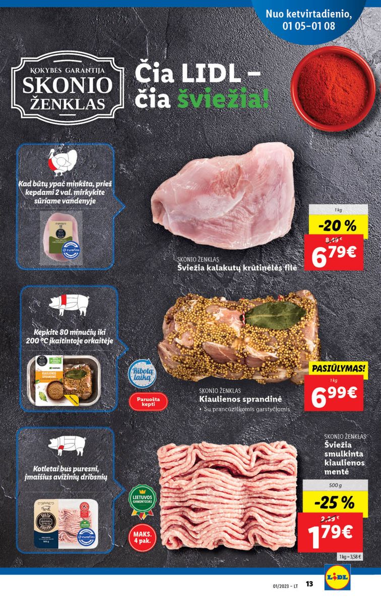 Naujausias LIDL kaininis katalogas 2023.01.02 - 2023.01.08
