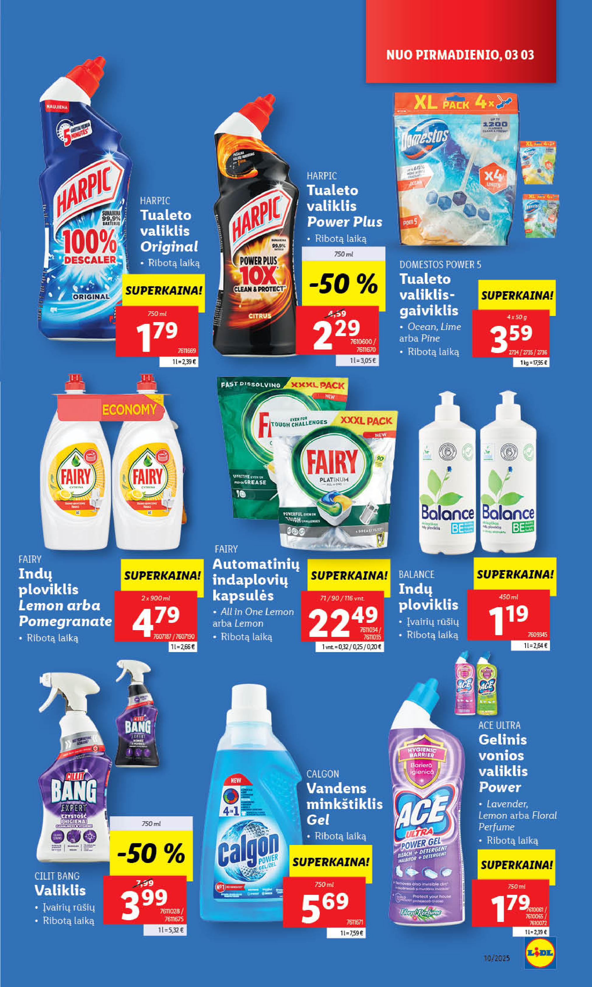 Naujausias LIDL kaininis katalogas 2025.03.03 - 2025.03.09