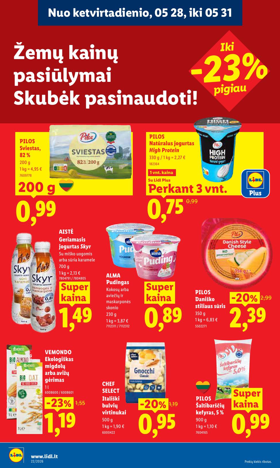 Naujausias LIDL kaininis katalogas 2026.05.25 - 2026.05.31