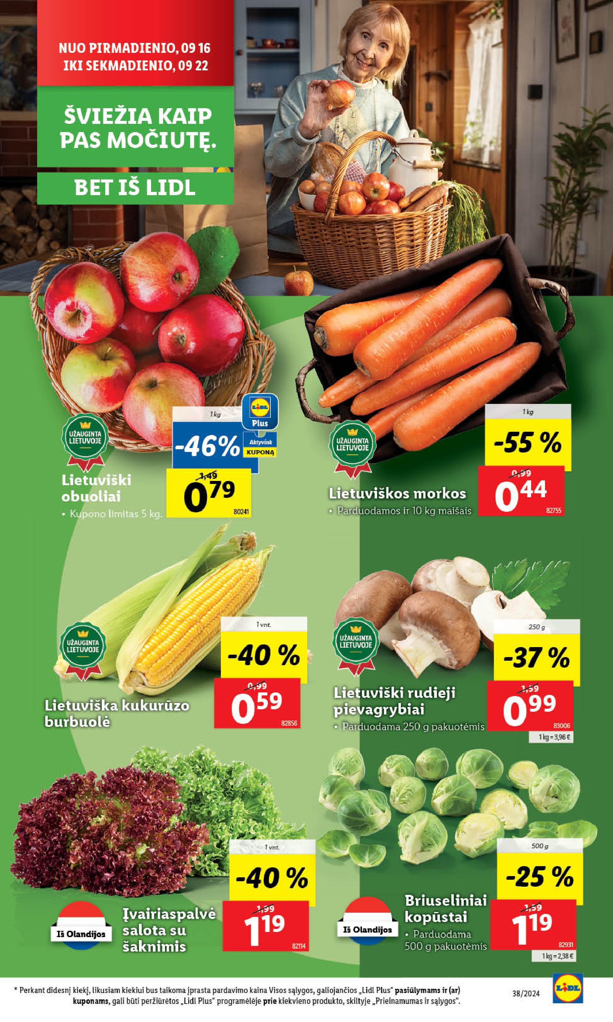 Naujausias LIDL kaininis katalogas 2024.09.16 - 2024.09.22