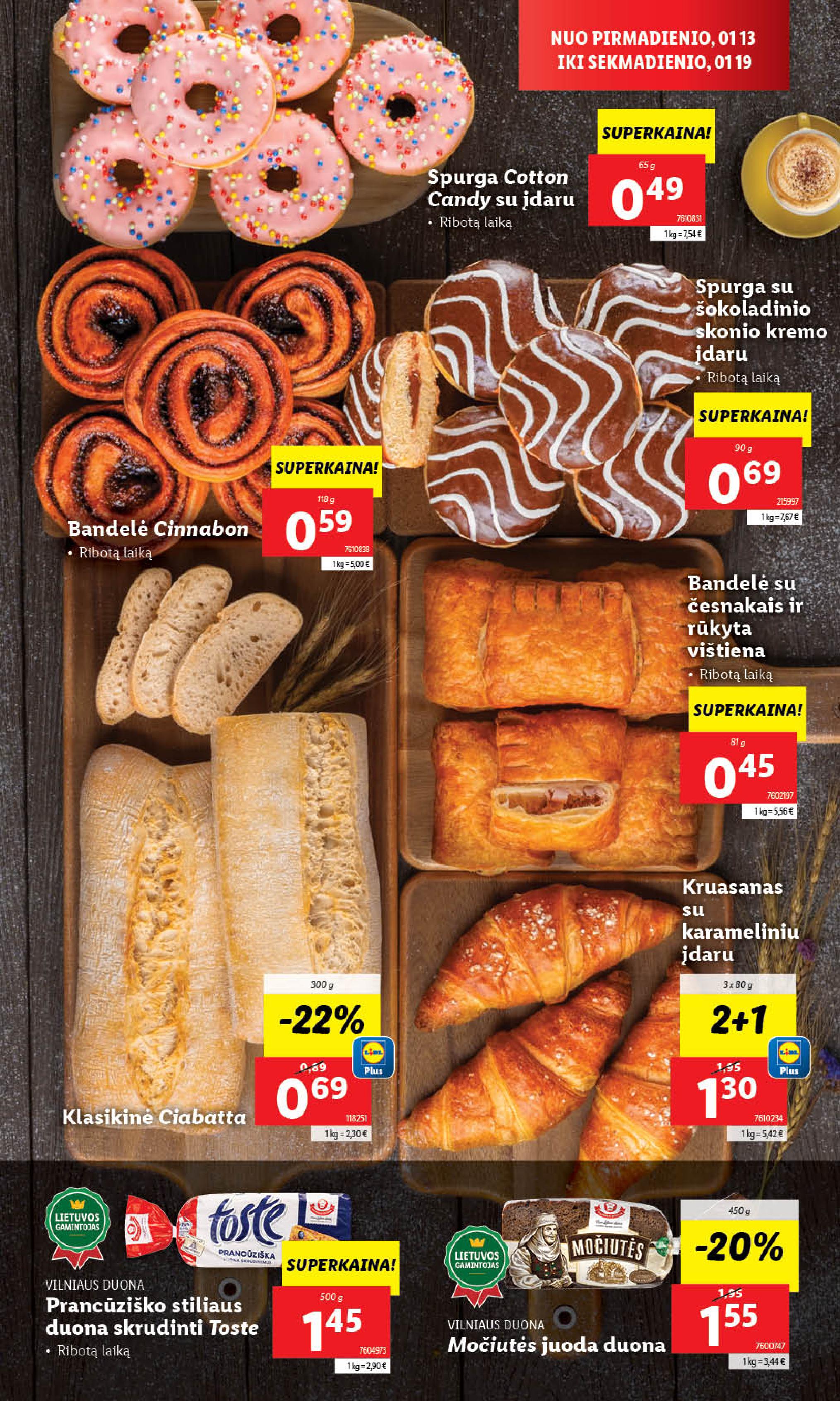 Naujausias LIDL kaininis katalogas 2025.01.13 - 2025.01.19