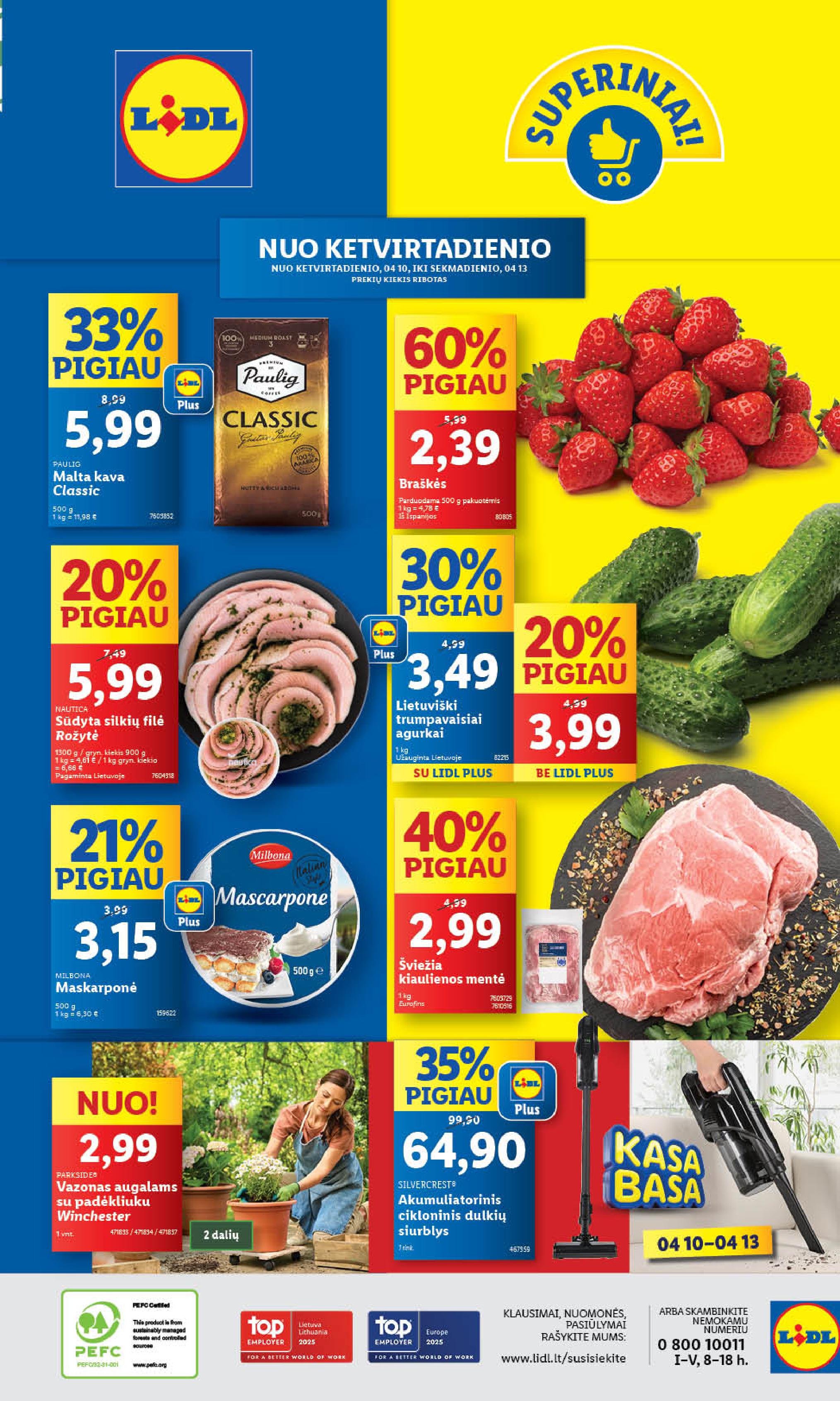 Naujausias LIDL kaininis katalogas 2025.04.07 - 2025.04.13