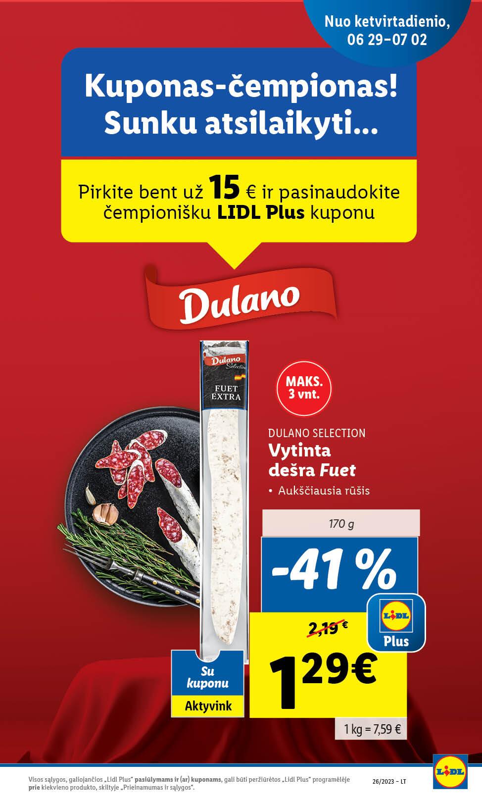 Naujausias LIDL kaininis katalogas 2023.06.26 - 2023.07.02