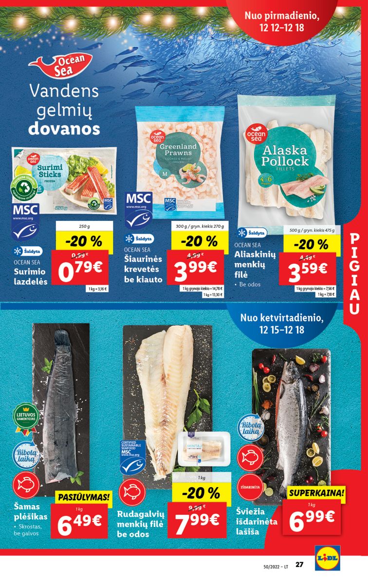 Naujausias LIDL kaininis katalogas 2022.12.12 - 2022.12.18