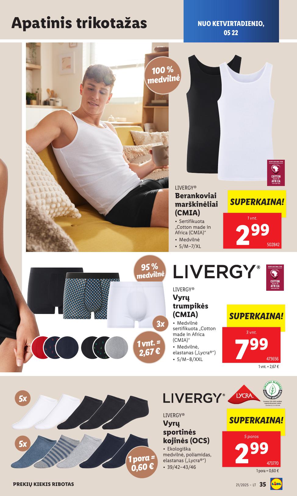 LIDL ne maisto prekių leidinys 2025.05.19 - 2025.05.25