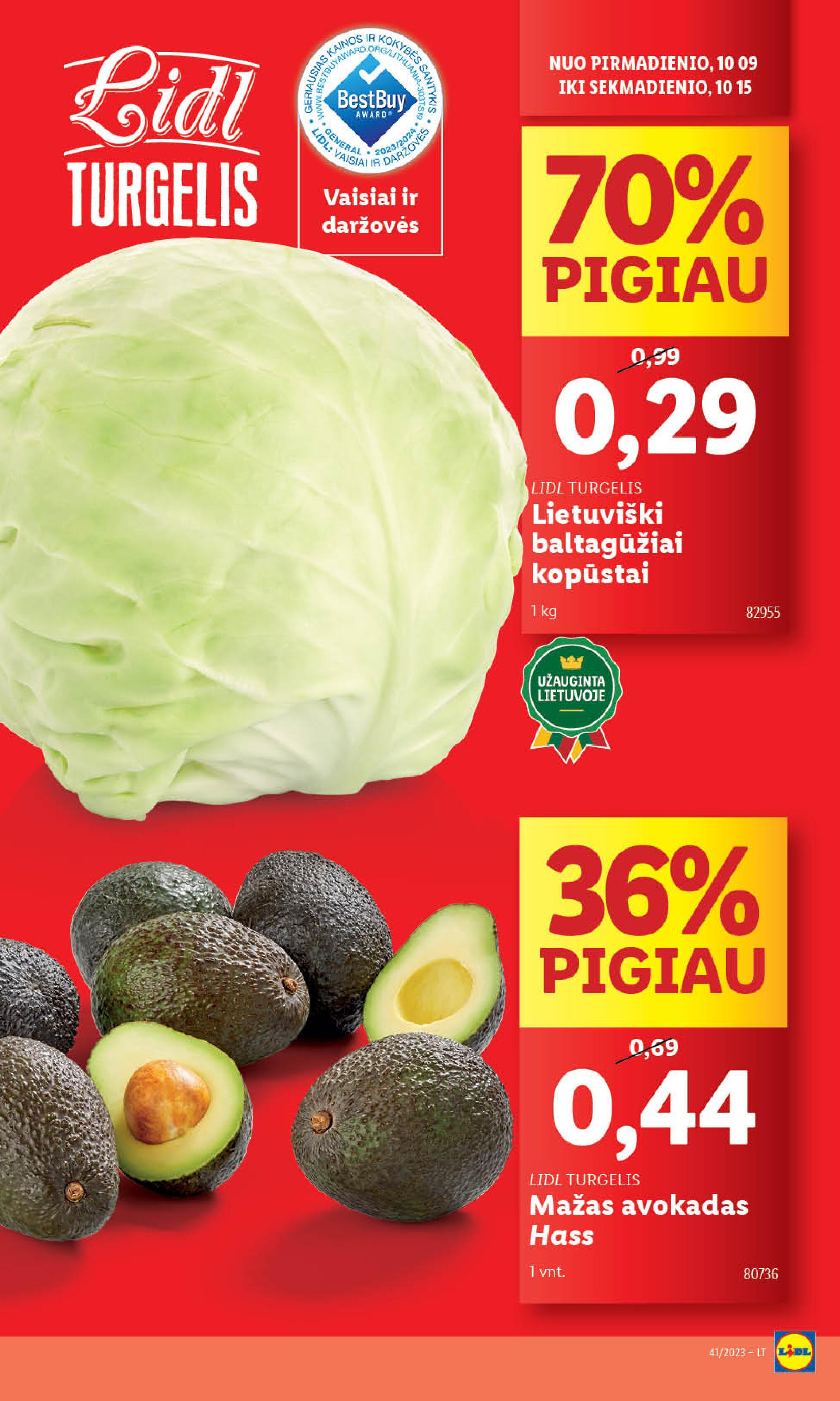 Naujausias LIDL kaininis katalogas 2023.10.09 - 2023.10.15