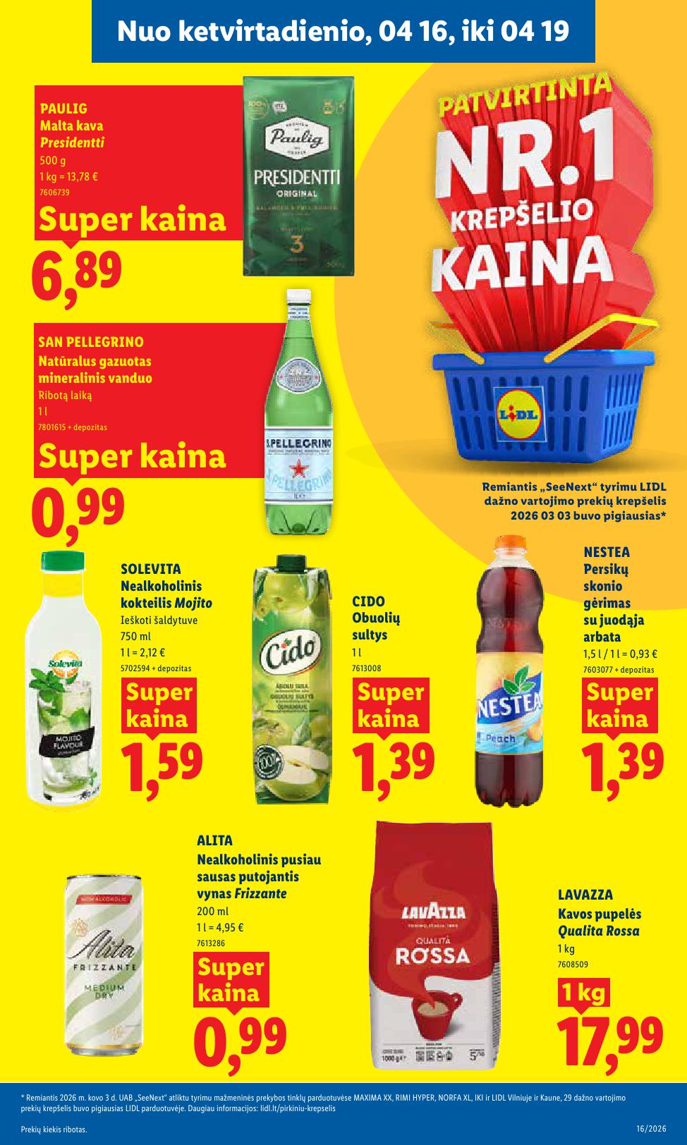 Naujausias LIDL kaininis katalogas 2026.04.13 - 2026.04.19