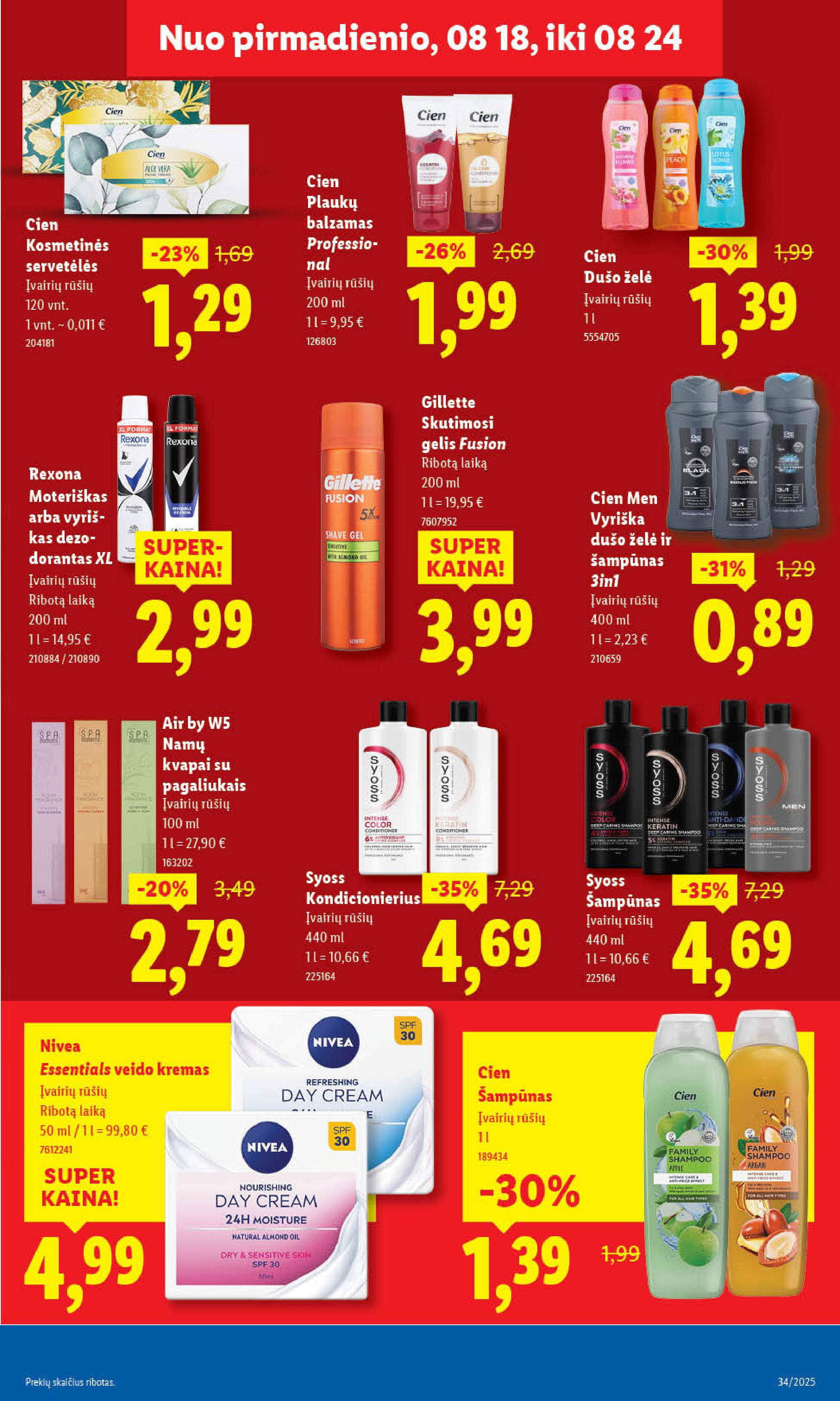 Naujas LIDL leidinys nuo 2025.08.18 iki 2025.08.24