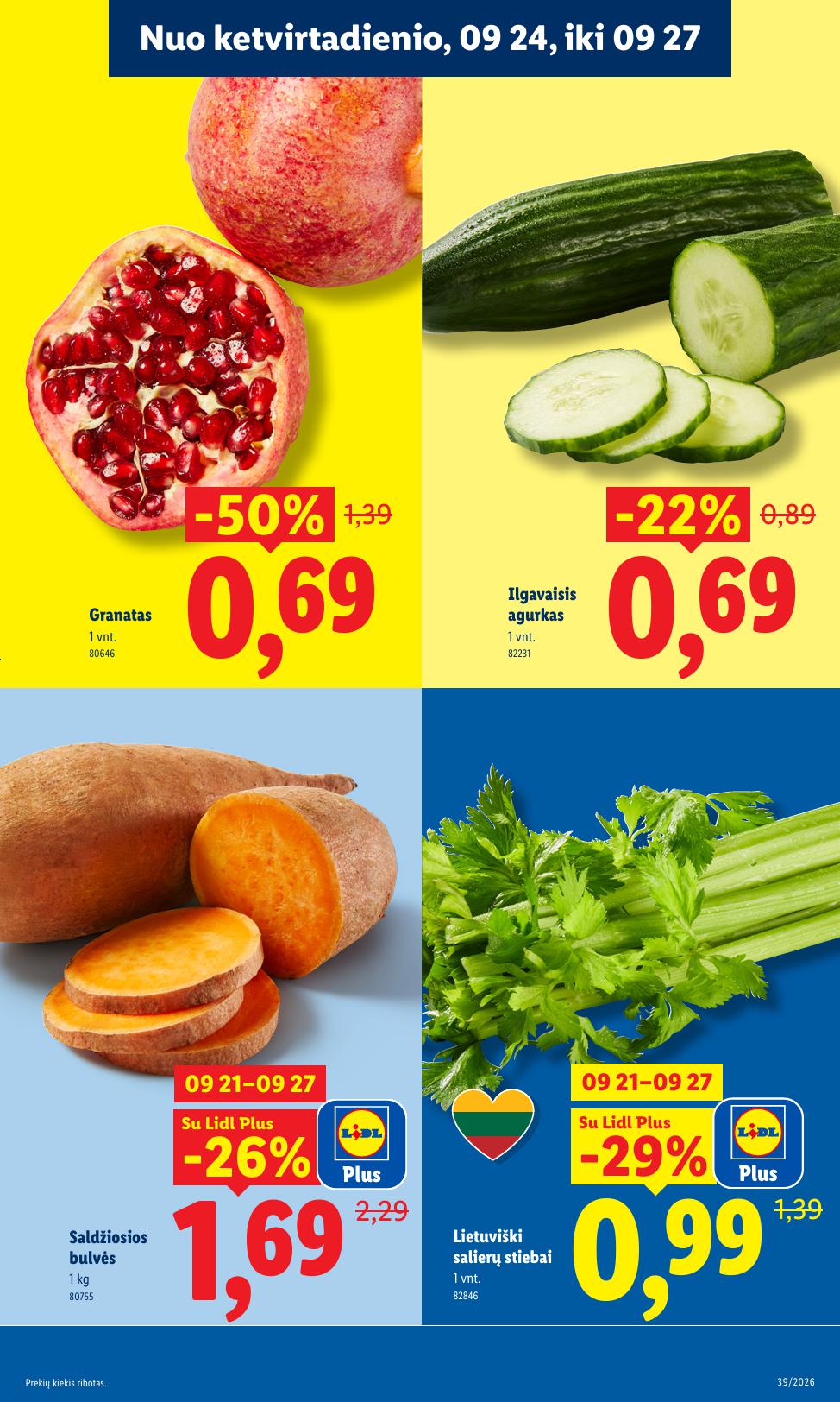 LIDL akcijų ir nuolaidų leidinys 2026.09.21 - 2026.09.27