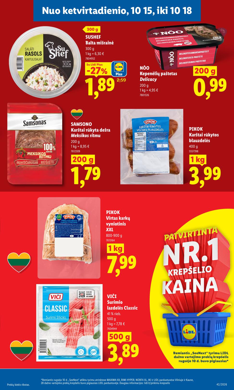 Naujausias LIDL kaininis katalogas 2026.10.12 - 2026.10.18