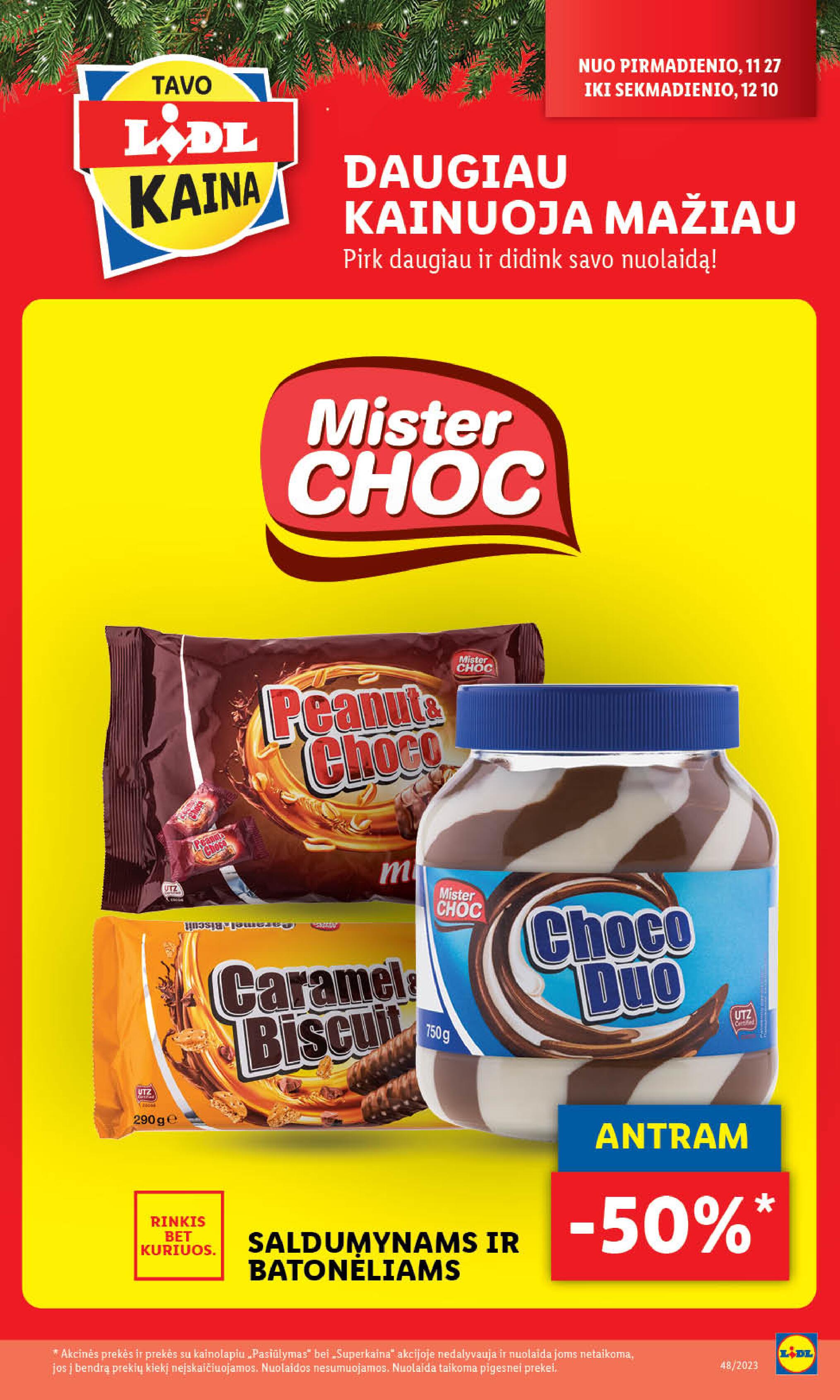 LIDL maisto prekių leidinukas nuo ketvirtadienio 11.30 - 12.03