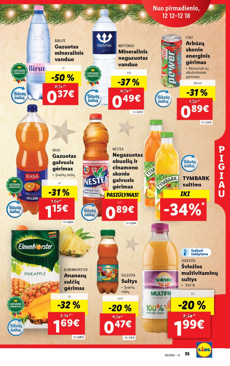 Naujausias LIDL kaininis katalogas 2022.12.12 - 2022.12.18