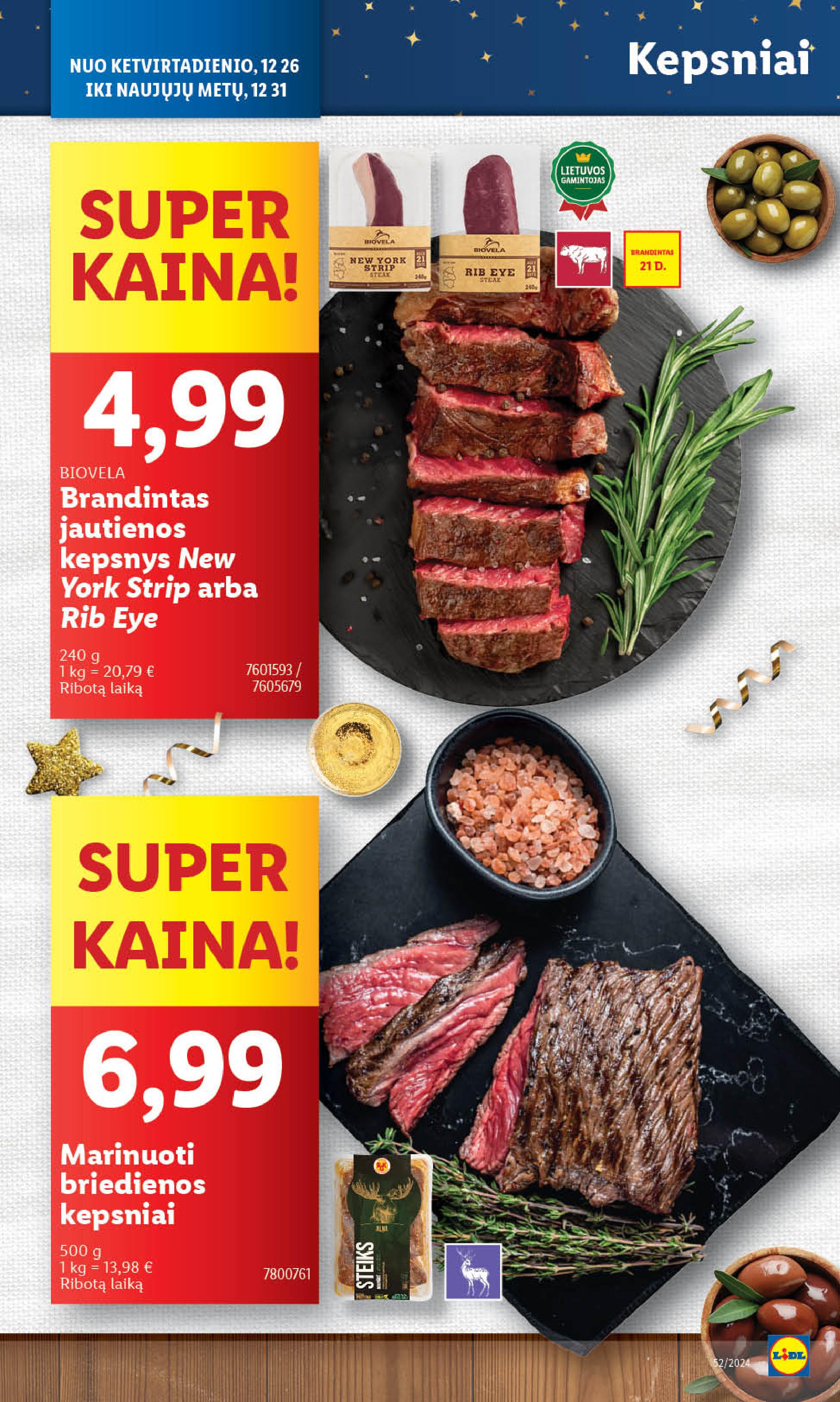 Naujausias LIDL kaininis katalogas 2024.12.26 - 2024.12.31