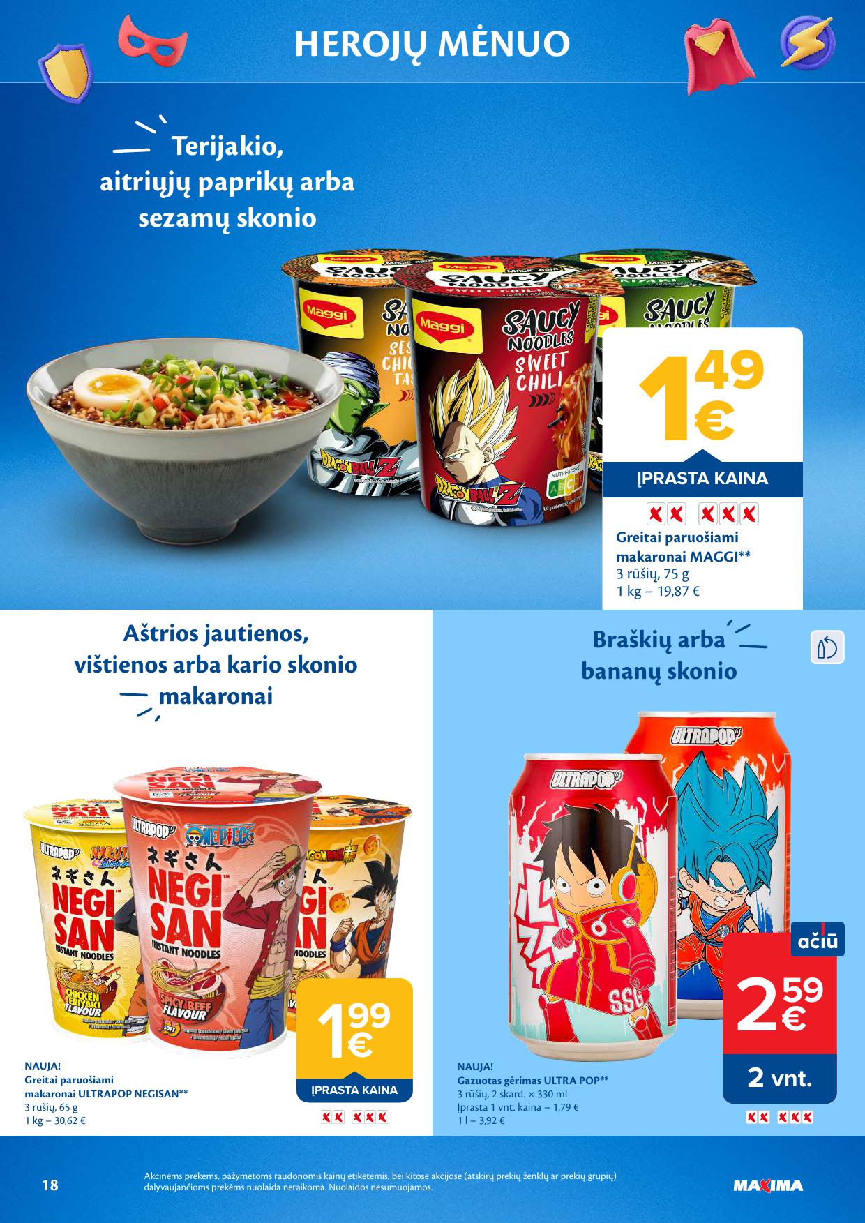 MAXIMA akcijų katalogas "HEROJŲ MĖNUO"