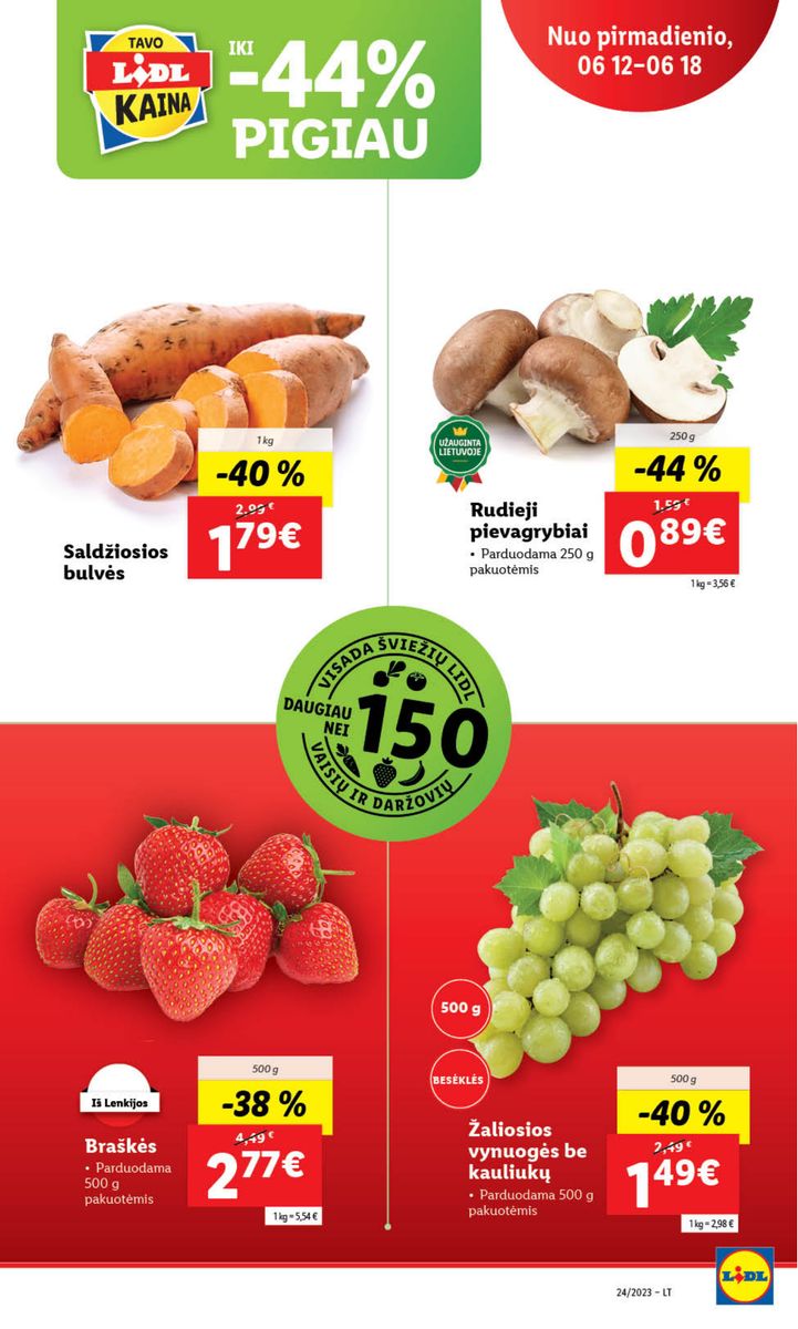 Naujausias LIDL kaininis katalogas 2023.06.12 - 2023.06.18