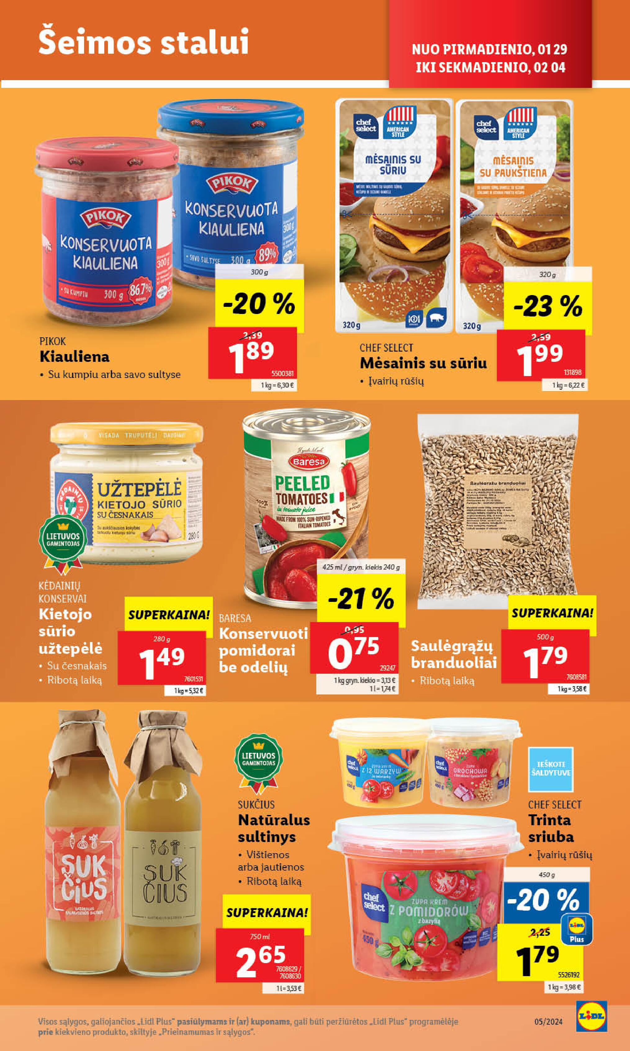 Naujausias LIDL kaininis katalogas 2024.01.29 - 2024.02.04