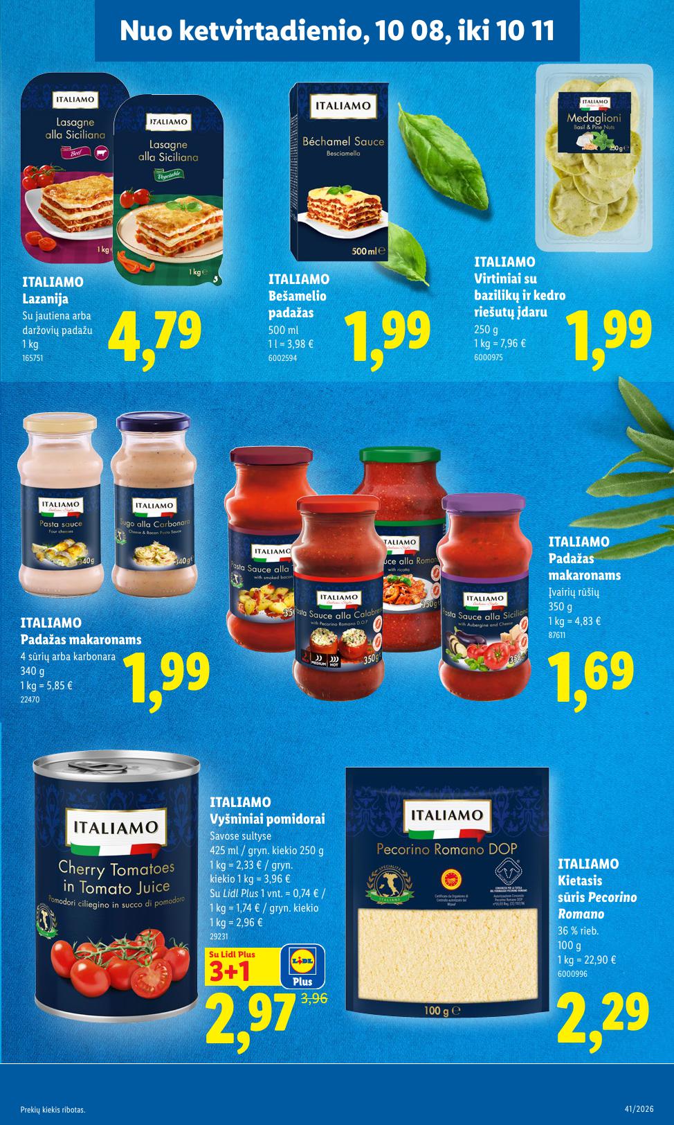 Naujausias LIDL kaininis katalogas 2026.10.05 - 2026.10.11