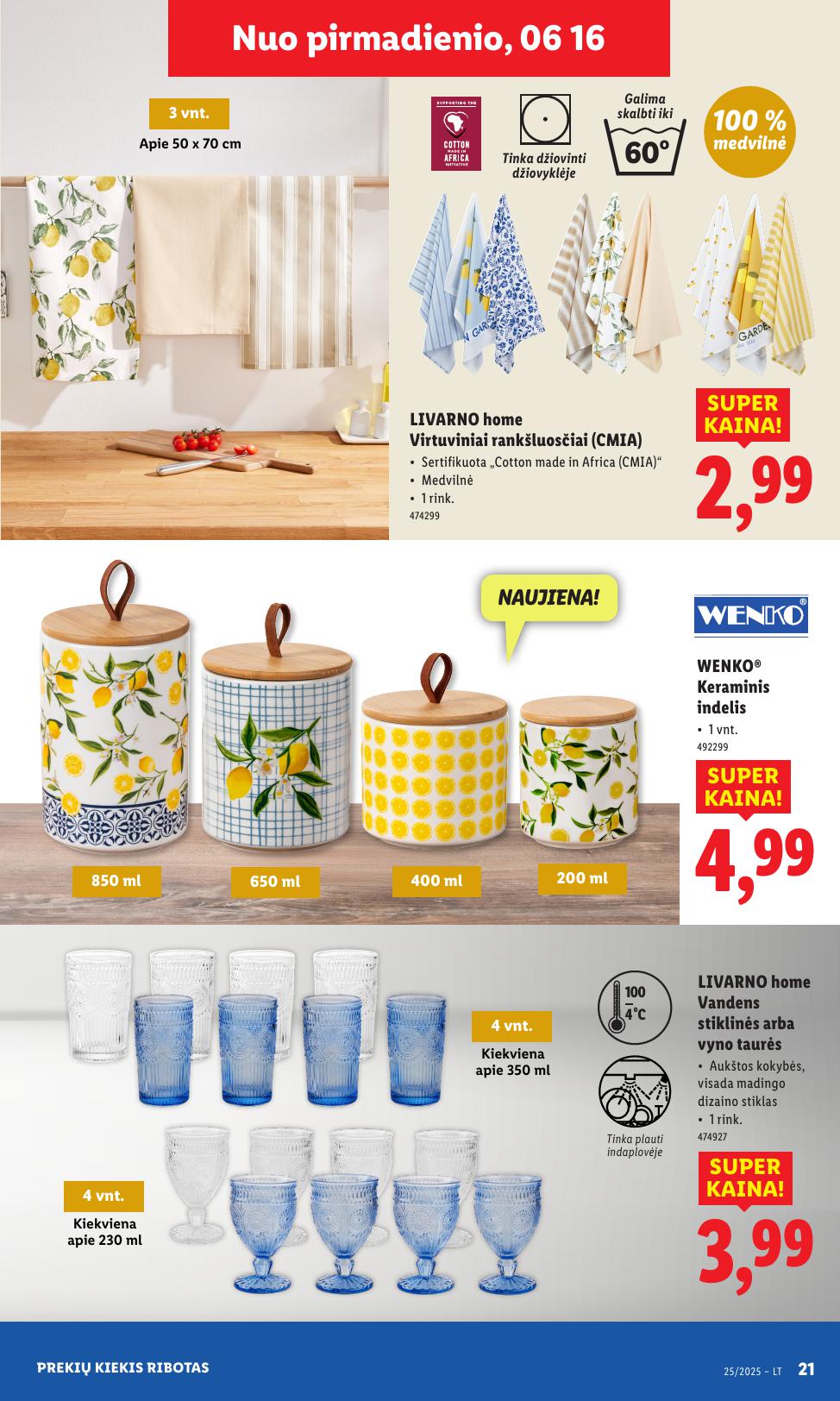 LIDL ne maisto prekių leidinys 2025.06.16 - 2025.06.22
