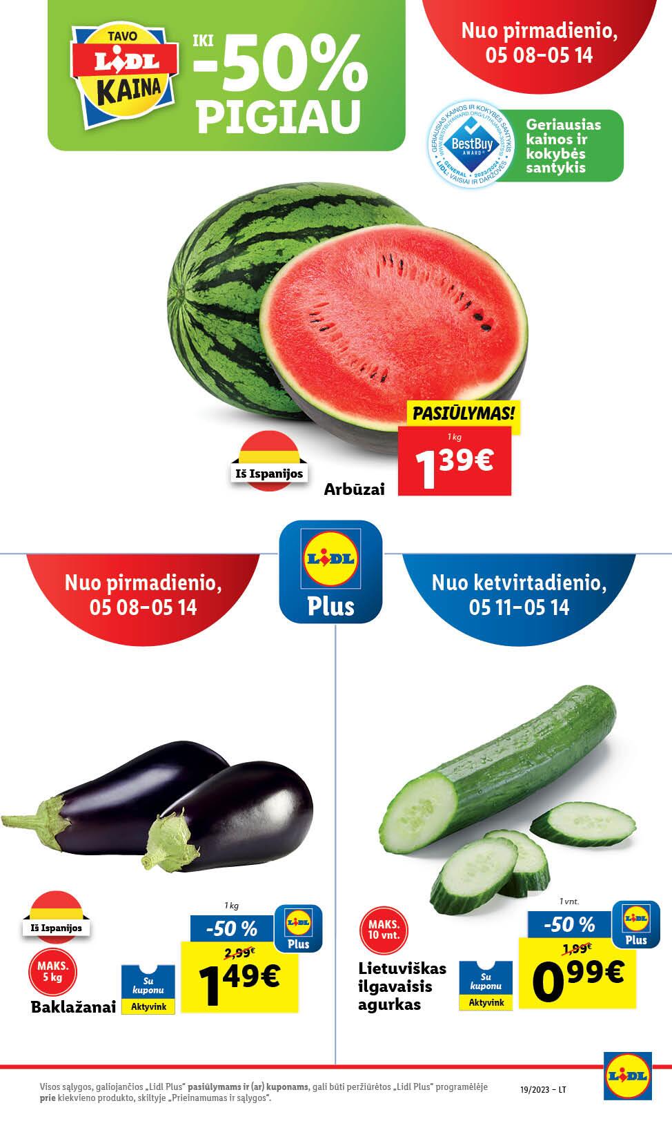 Naujausias LIDL kaininis katalogas 2023.05.08 - 2023.05.14