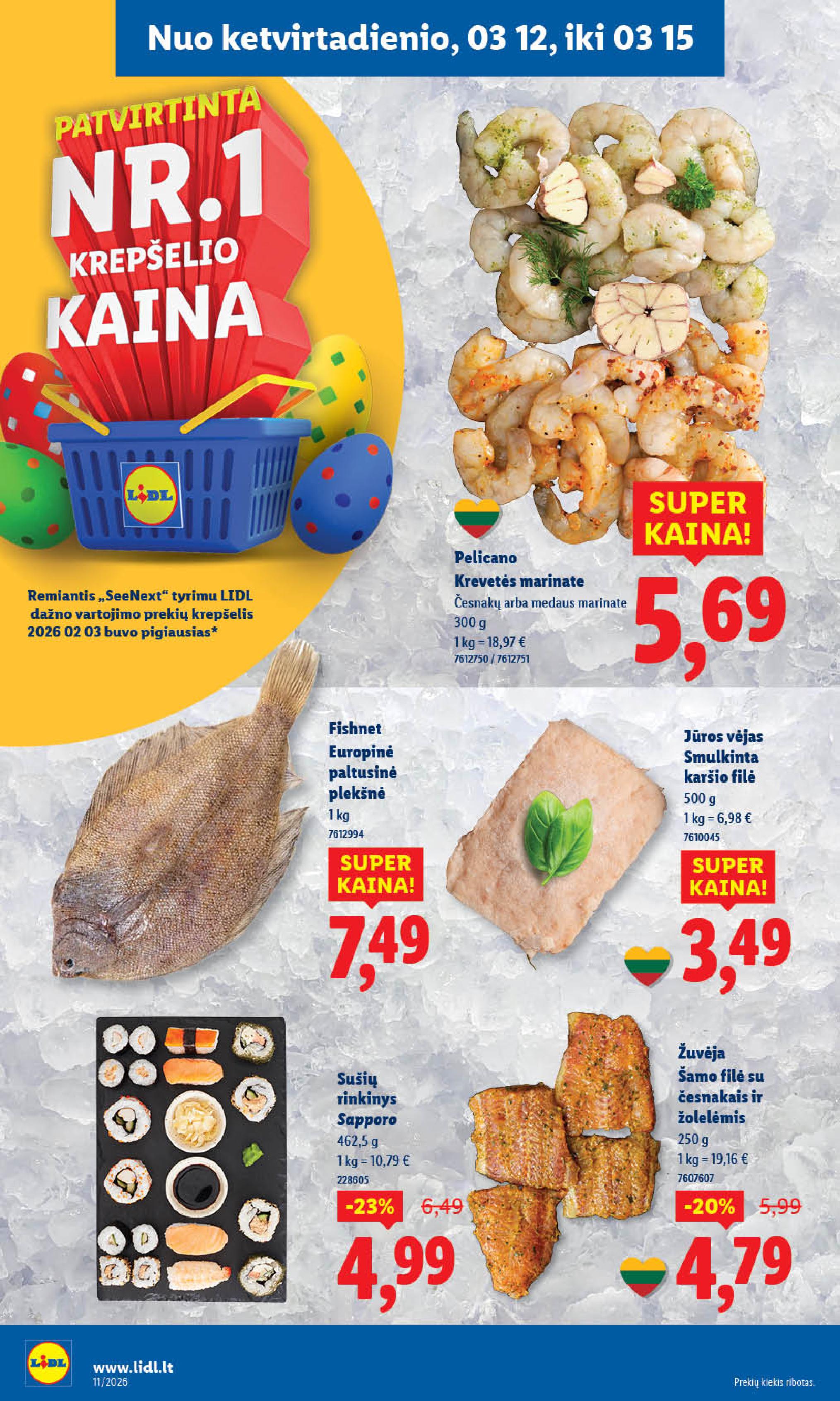 Naujausias LIDL kaininis katalogas 2026.03.09 - 2026.03.15