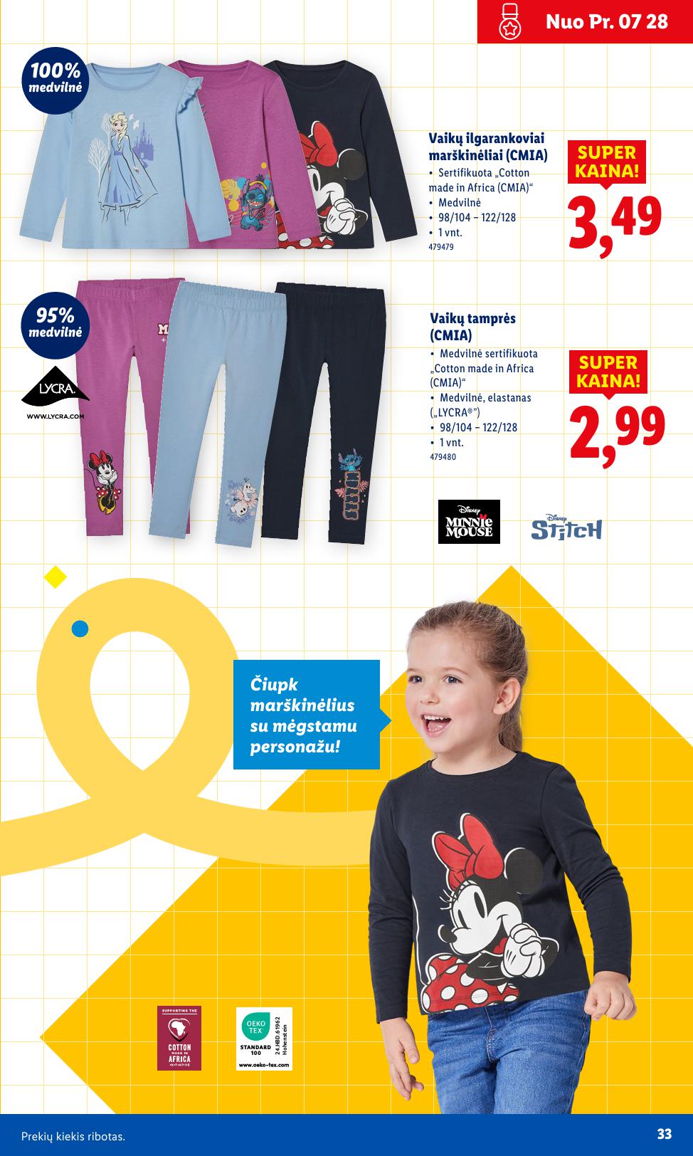 LIDL mokyklos prekių katalogas "Į žinių pasaulį" galioja nuo 2025.07.21