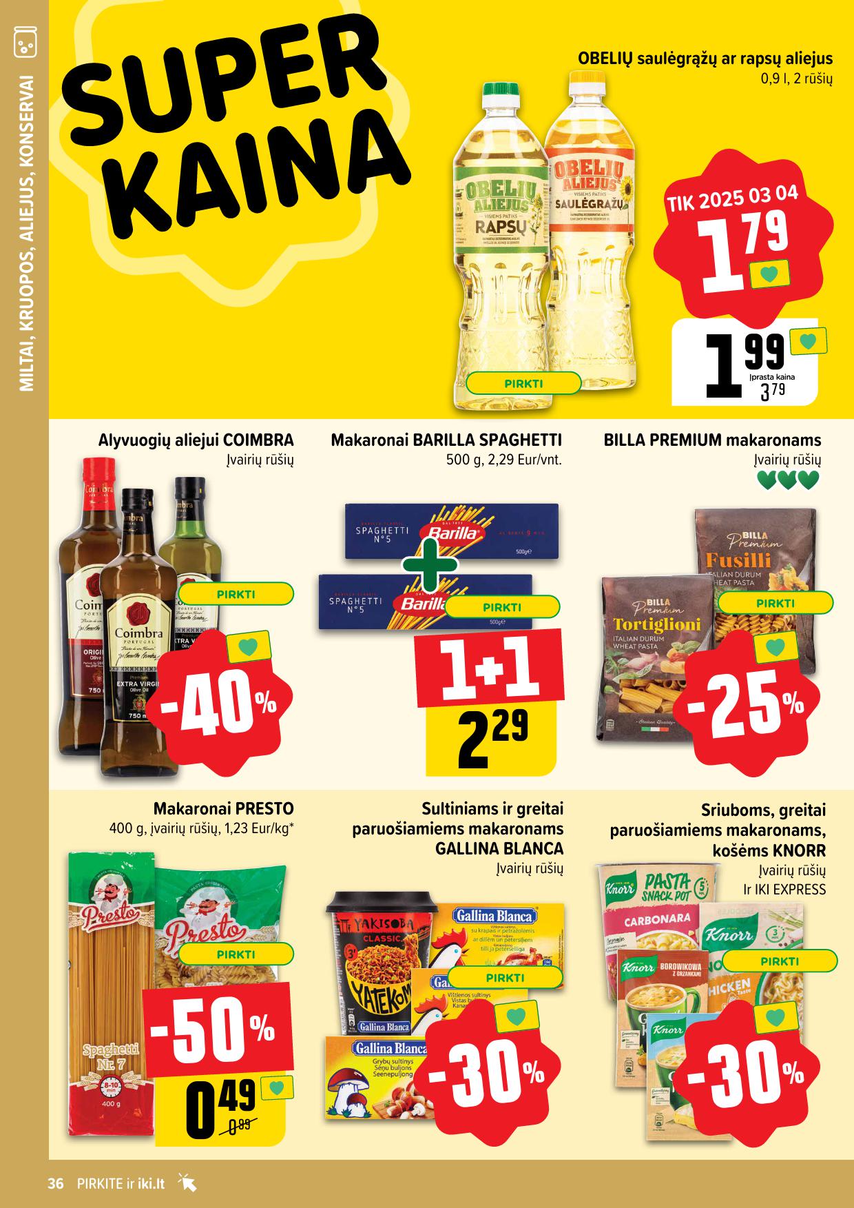 Naujausias IKI kaininis katalogas 2025.03.03 - 2025.03.09