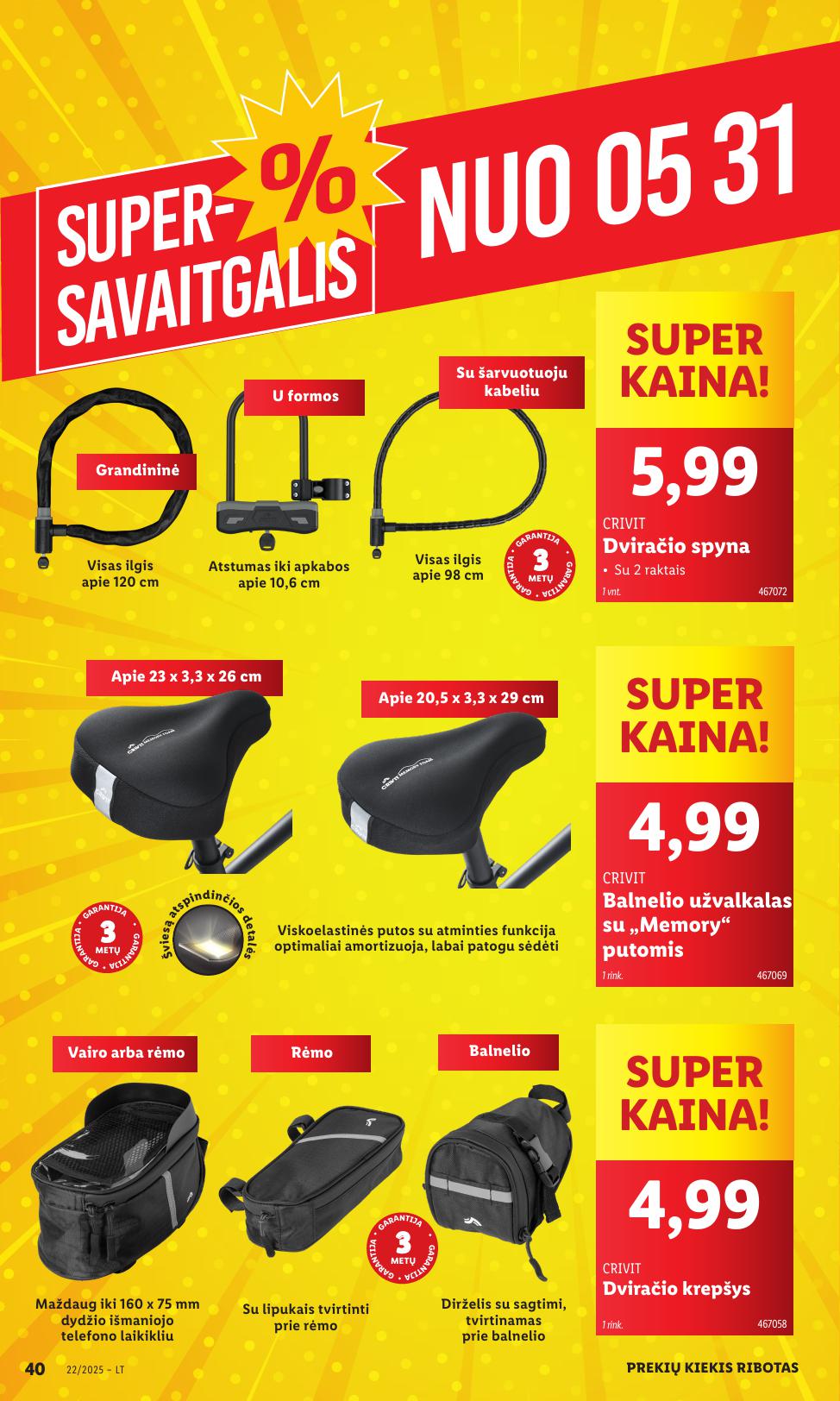 LIDL ne maisto prekių leidinys 2025.05.26 - 2025.06.01