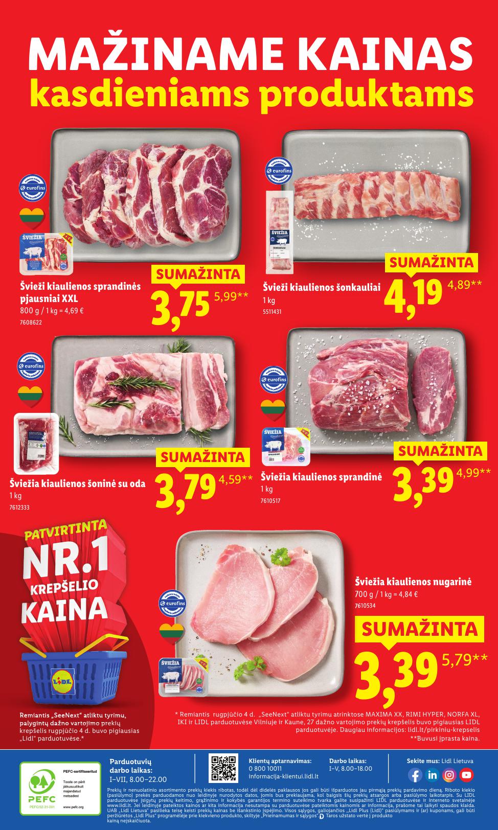 LIDL nuolaidų katalogas "Nr.1 Pažadas Jums"