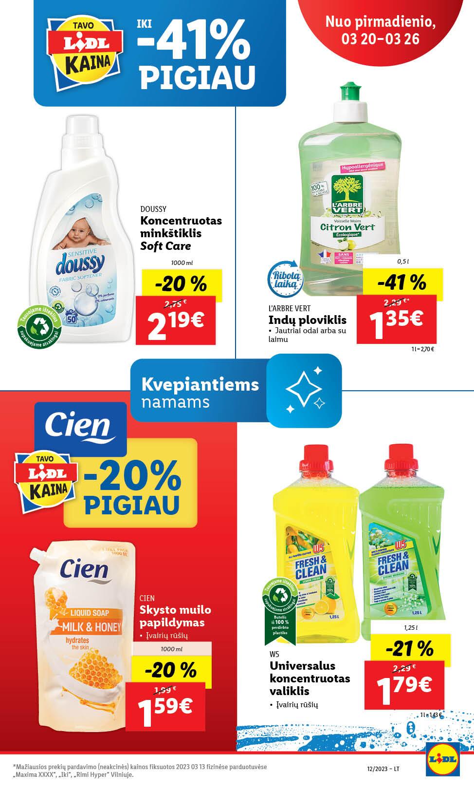 Naujausias LIDL kaininis katalogas 2023.03.20 - 2023.03.26